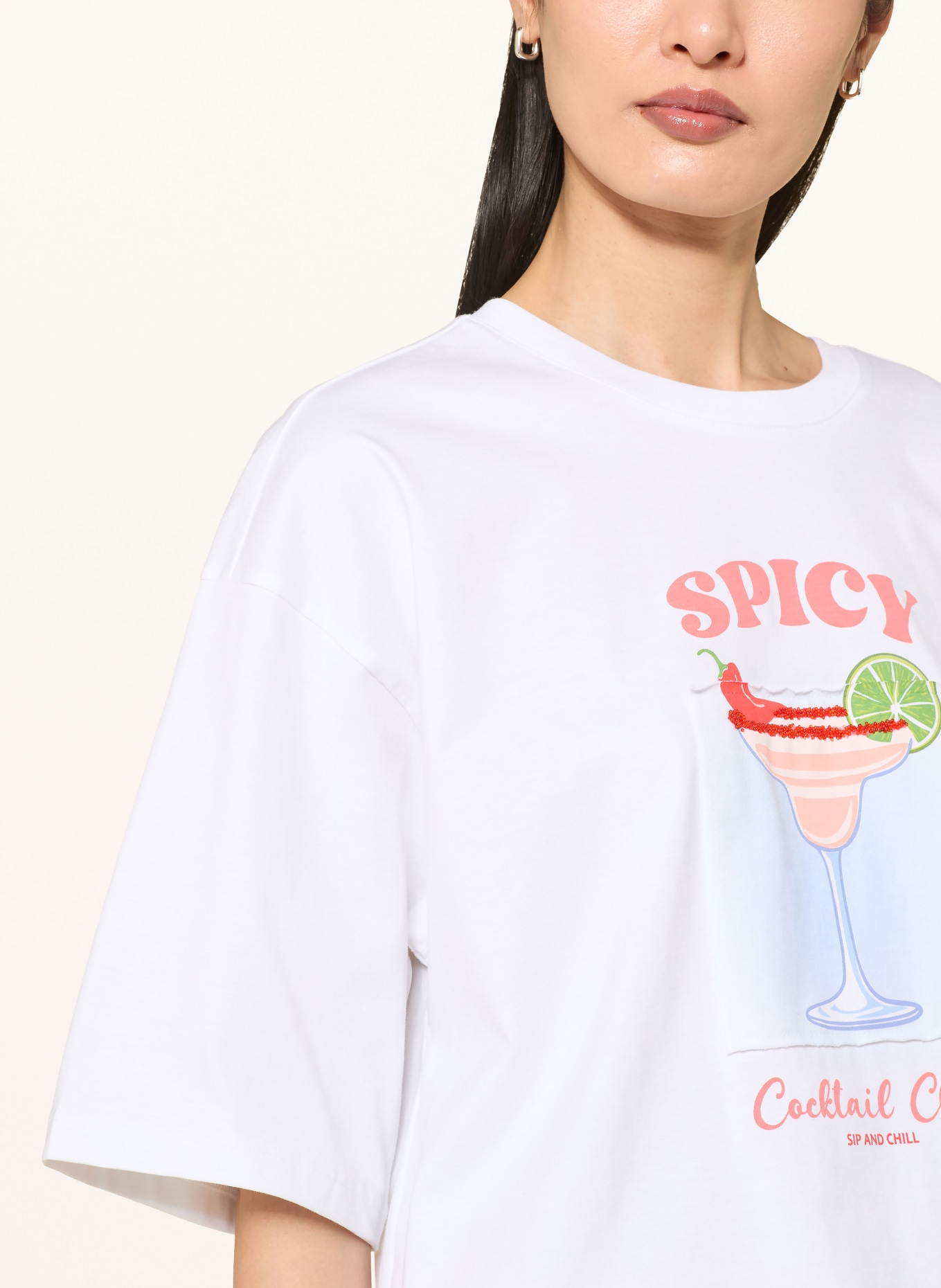 Smith & Soul T-shirt: WHITE / LIGHT RED