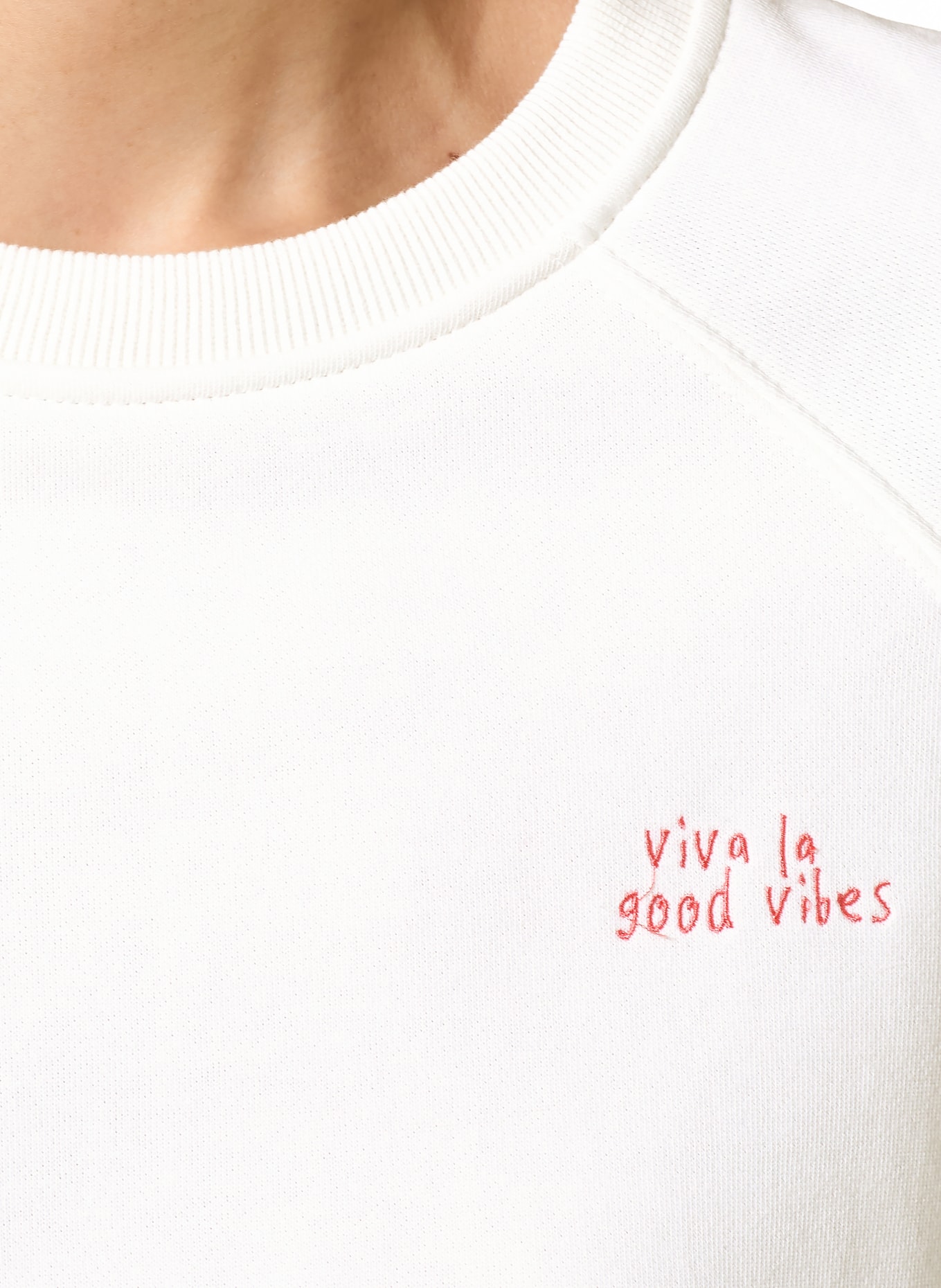 Smith & Soul T-shirt: ECRU / RED / GREEN