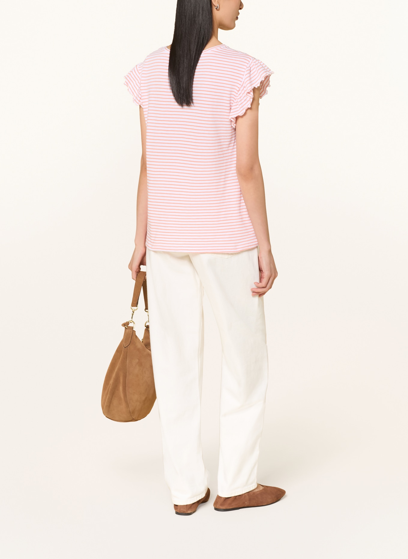 Smith & Soul T-shirt: LIGHT RED / WHITE