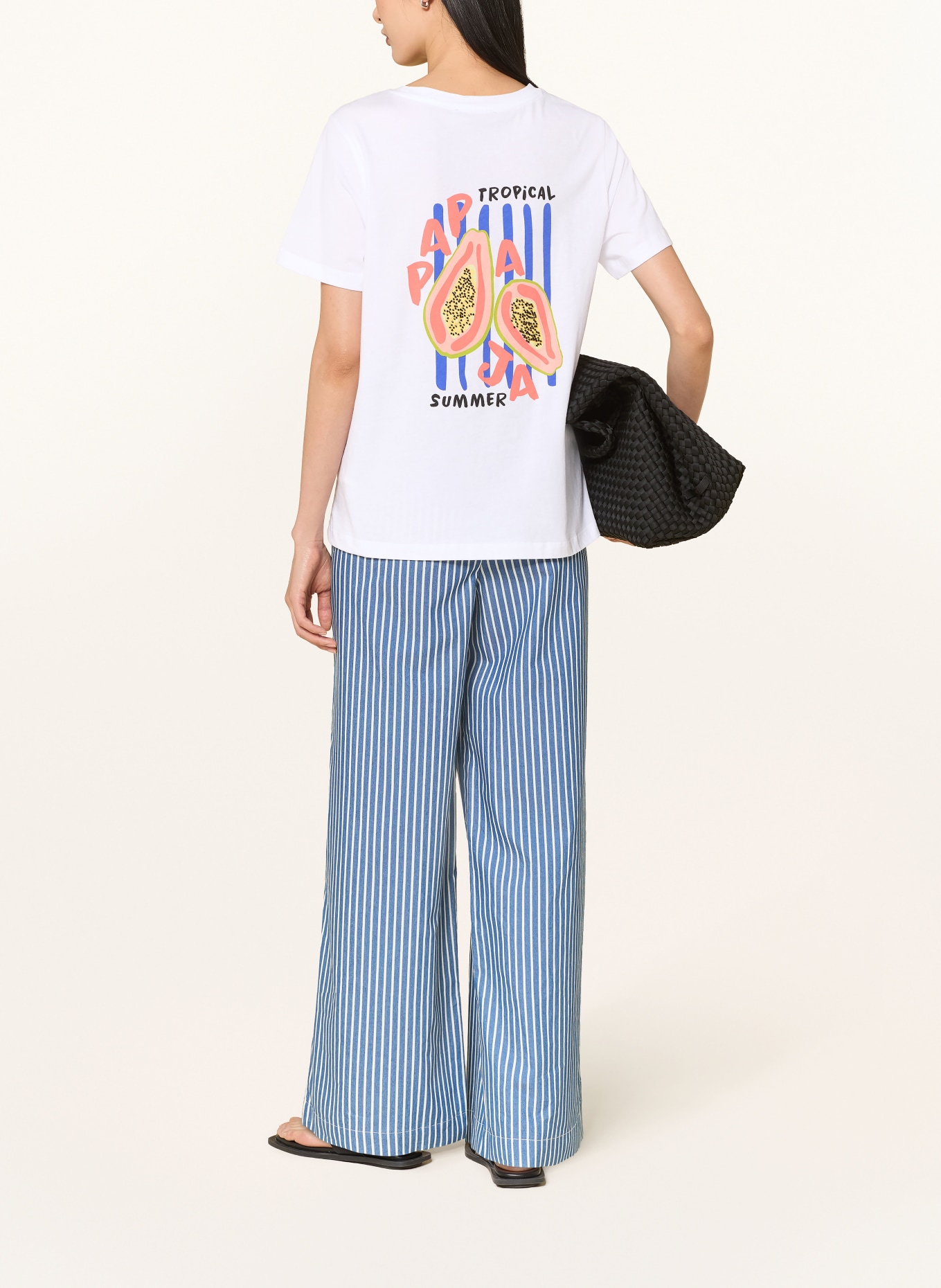 Smith & Soul T-shirt: WHITE / ORANGE / BLUE