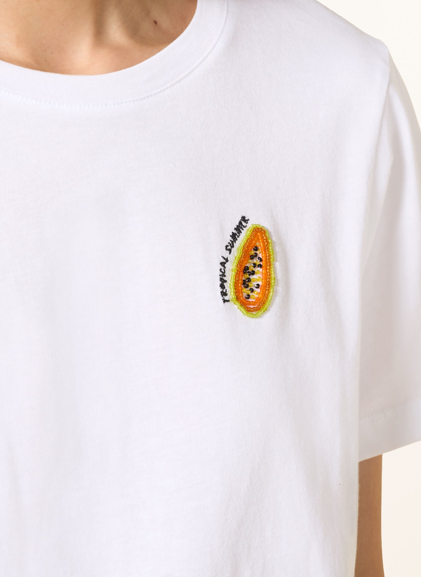 Smith & Soul T-shirt: WHITE / ORANGE / BLUE