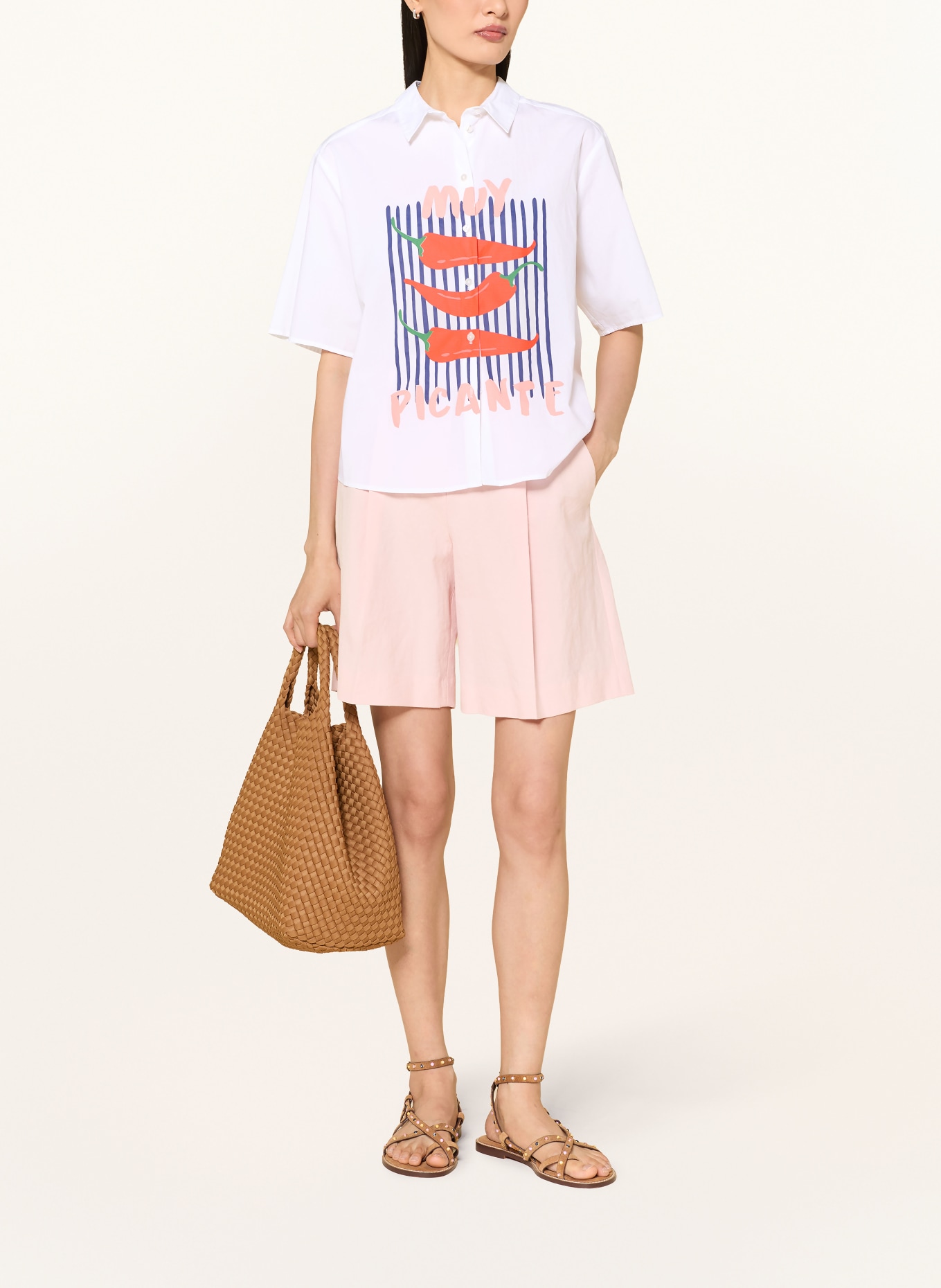 Smith & Soul Hemdbluse: WEISS / ROT / BLAU