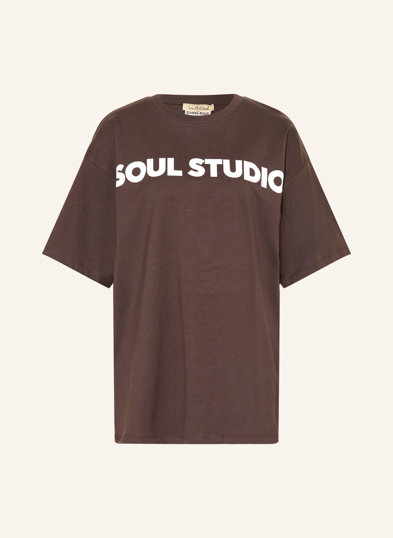 Smith & Soul T-shirt: BROWN / WHITE