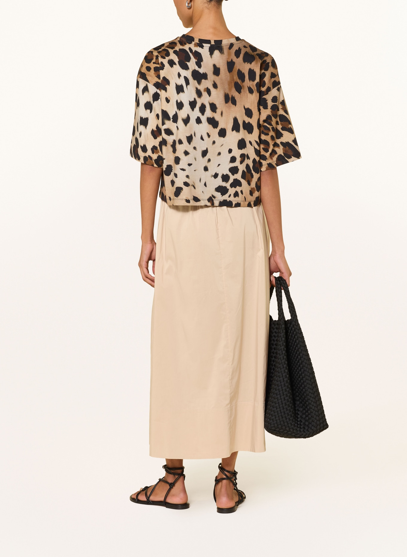 Smith & Soul BOXY T-shirt: LIGHT BROWN / BROWN / BLACK