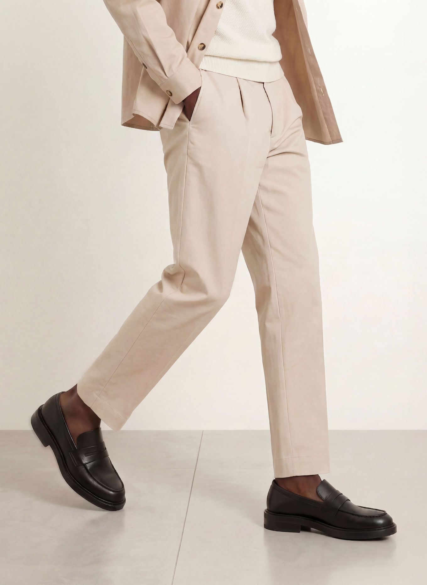 PAUL Slim-fit Chinos: BEIGE