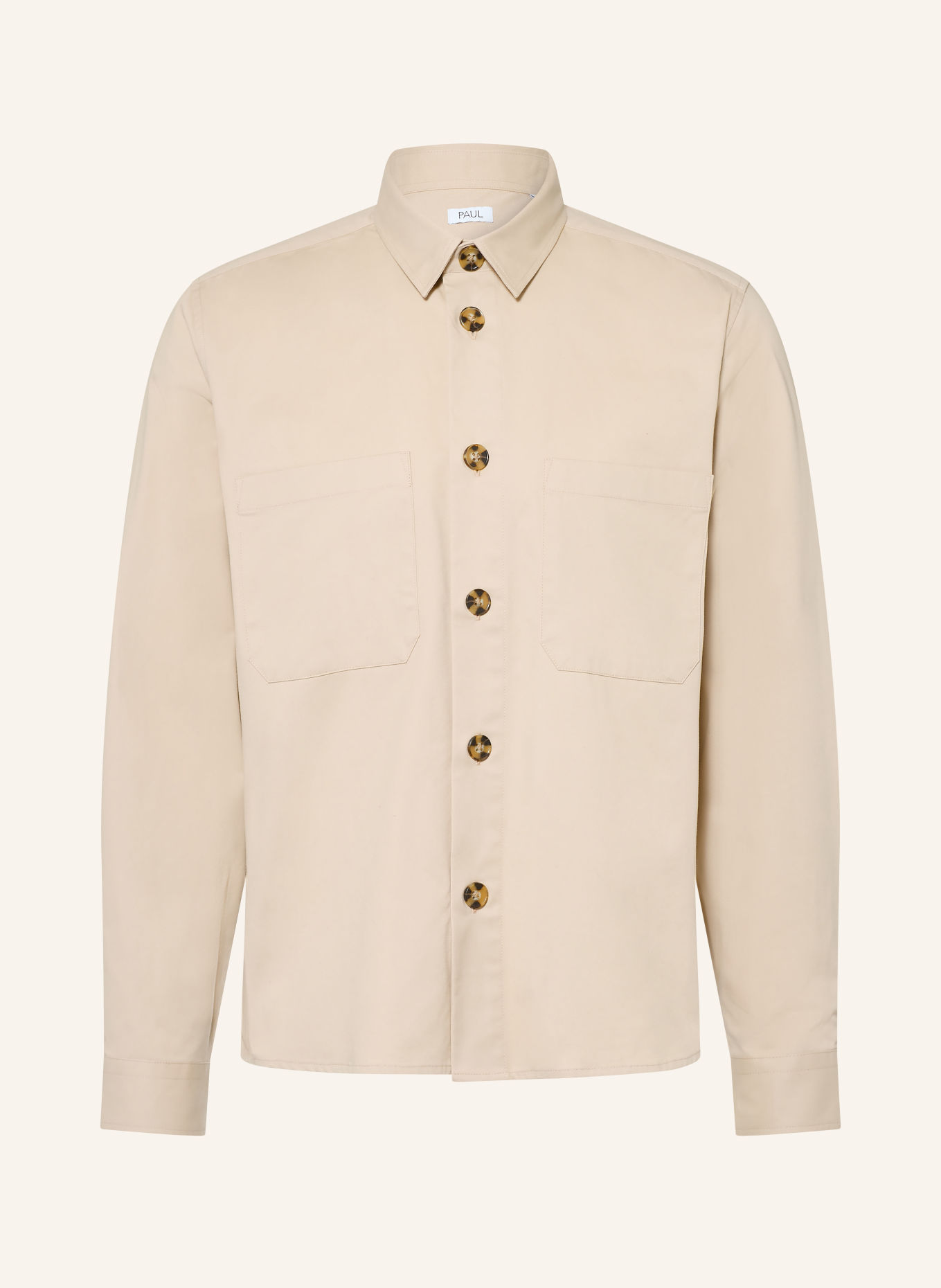 PAUL Hemd Comfort Fit: BEIGE