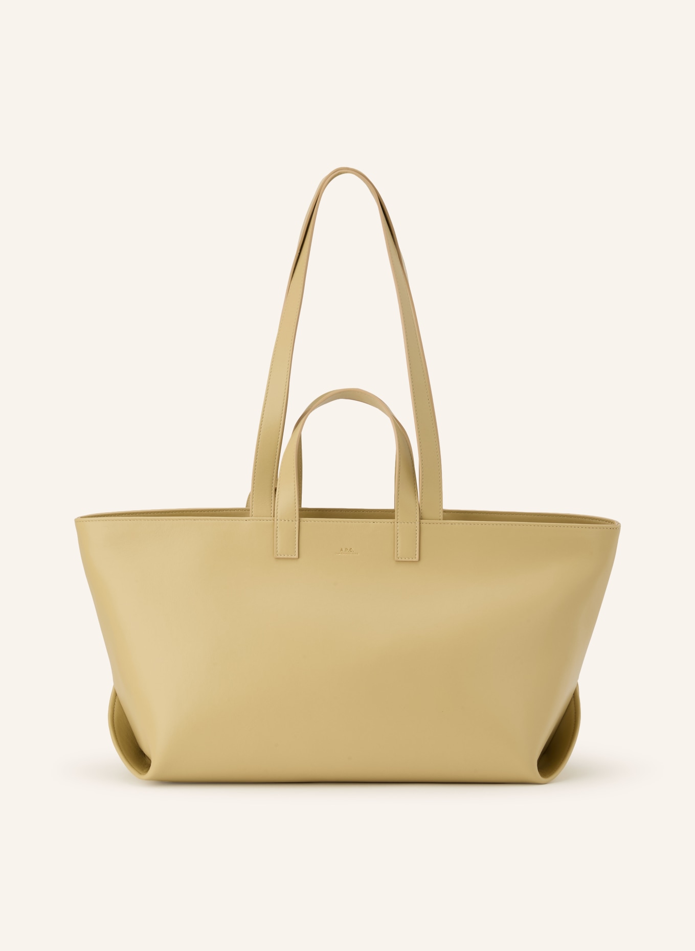A.P.C. Shopper LE DRUMMER: BEIGE / GOLD