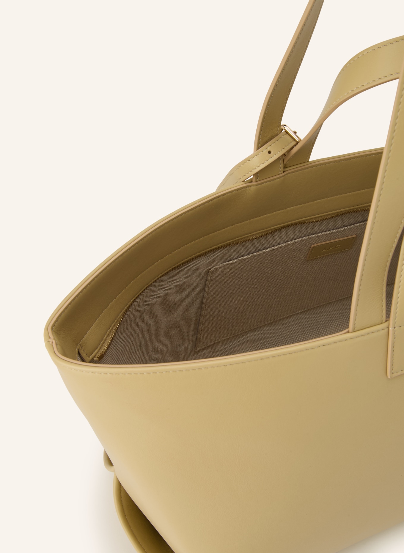 A.P.C. Shopper LE DRUMMER: BEIGE / GOLD