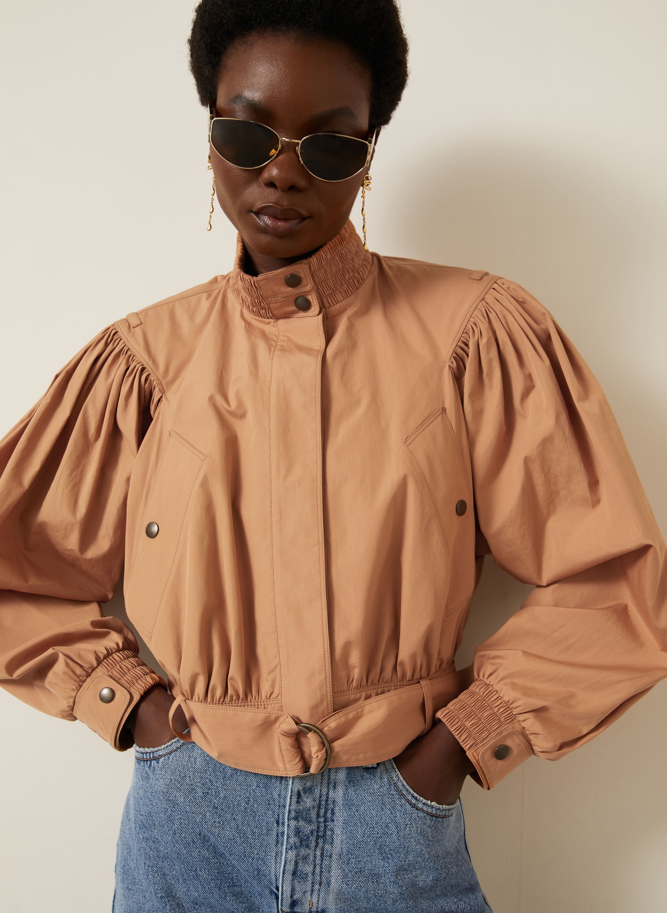 Chloé Blouson: COGNAC