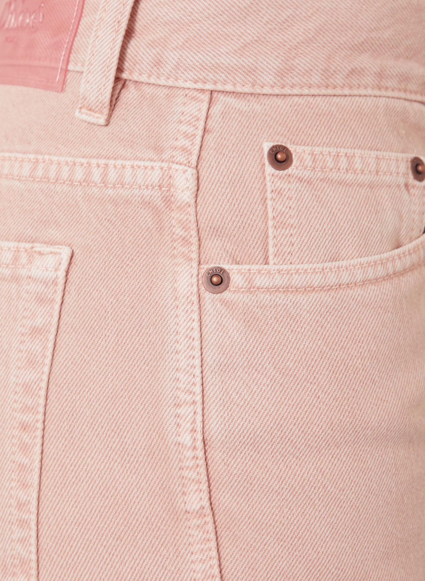 Chloé Straight Jeans: 6C2 Timid Pink