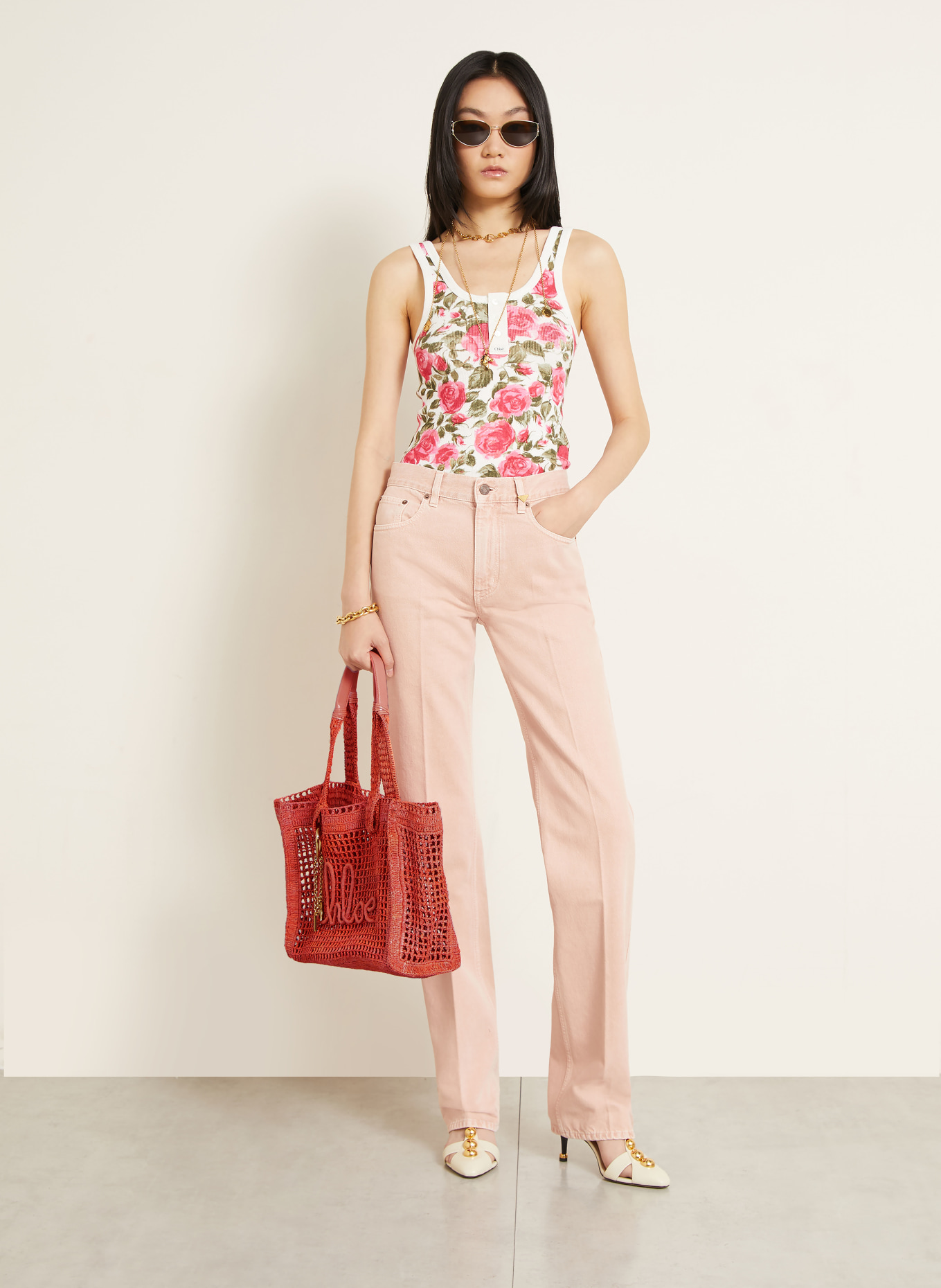 Chloé Shopper SUMMER BANANA: Camellia Coral