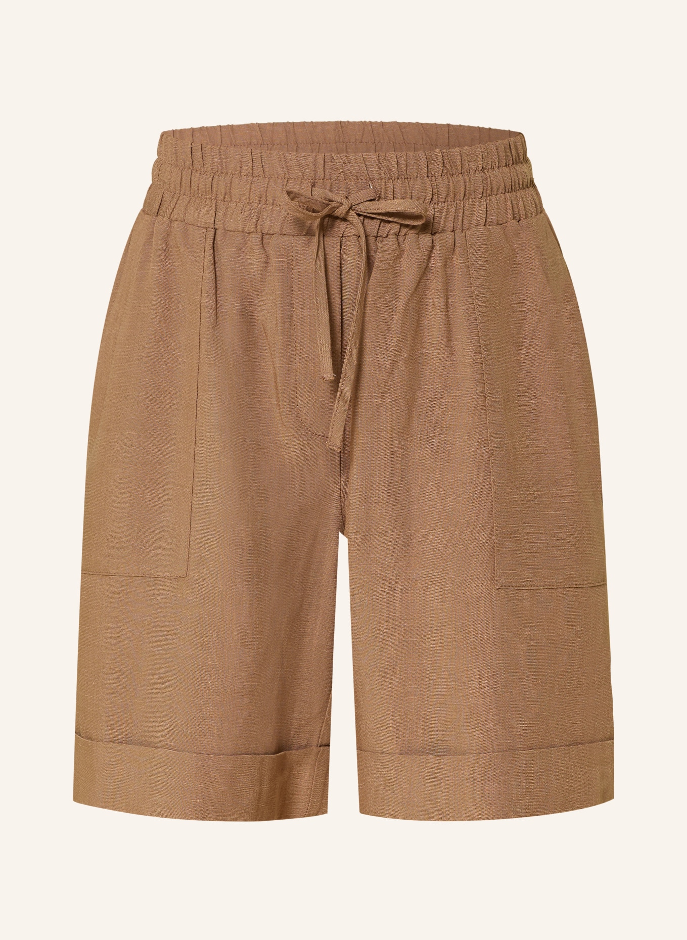 OPUS PANTS MALOTTA Shorts: LIGHT BROWN