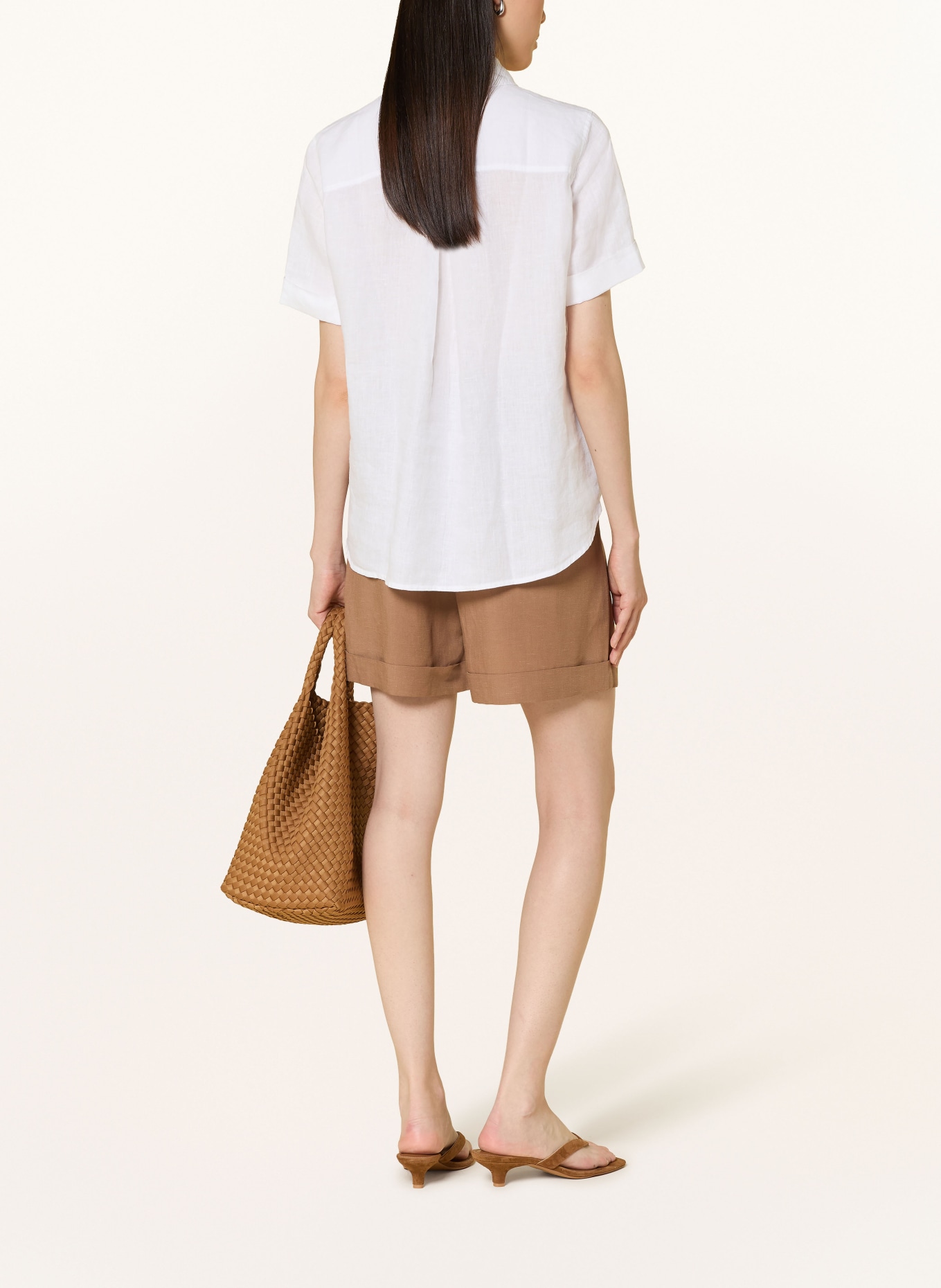 OPUS PANTS MALOTTA Shorts: LIGHT BROWN