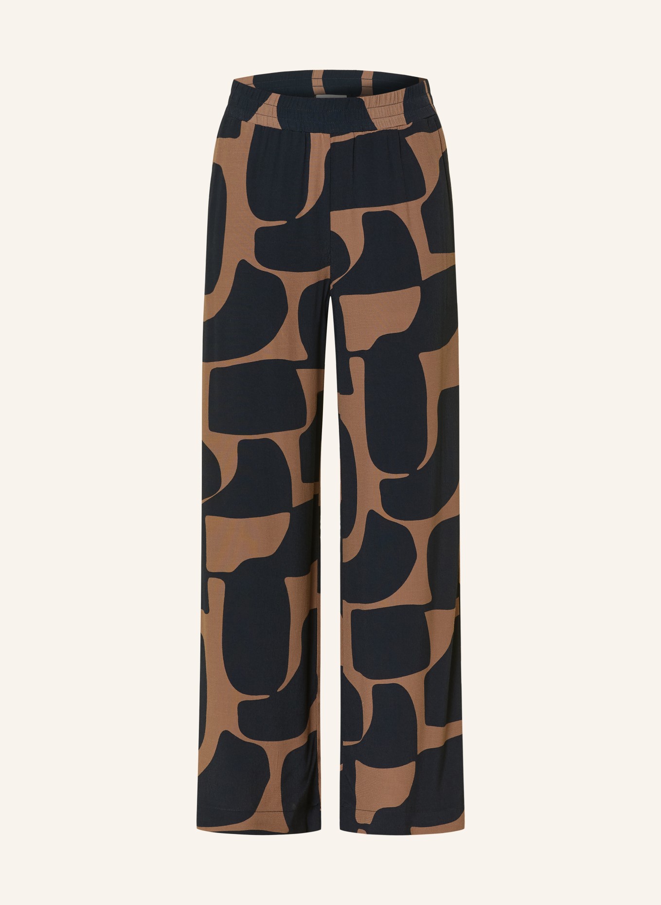 OPUS PANTS Culotte MALOTTA: BLEU FONCÉ / MARRON CLAIR