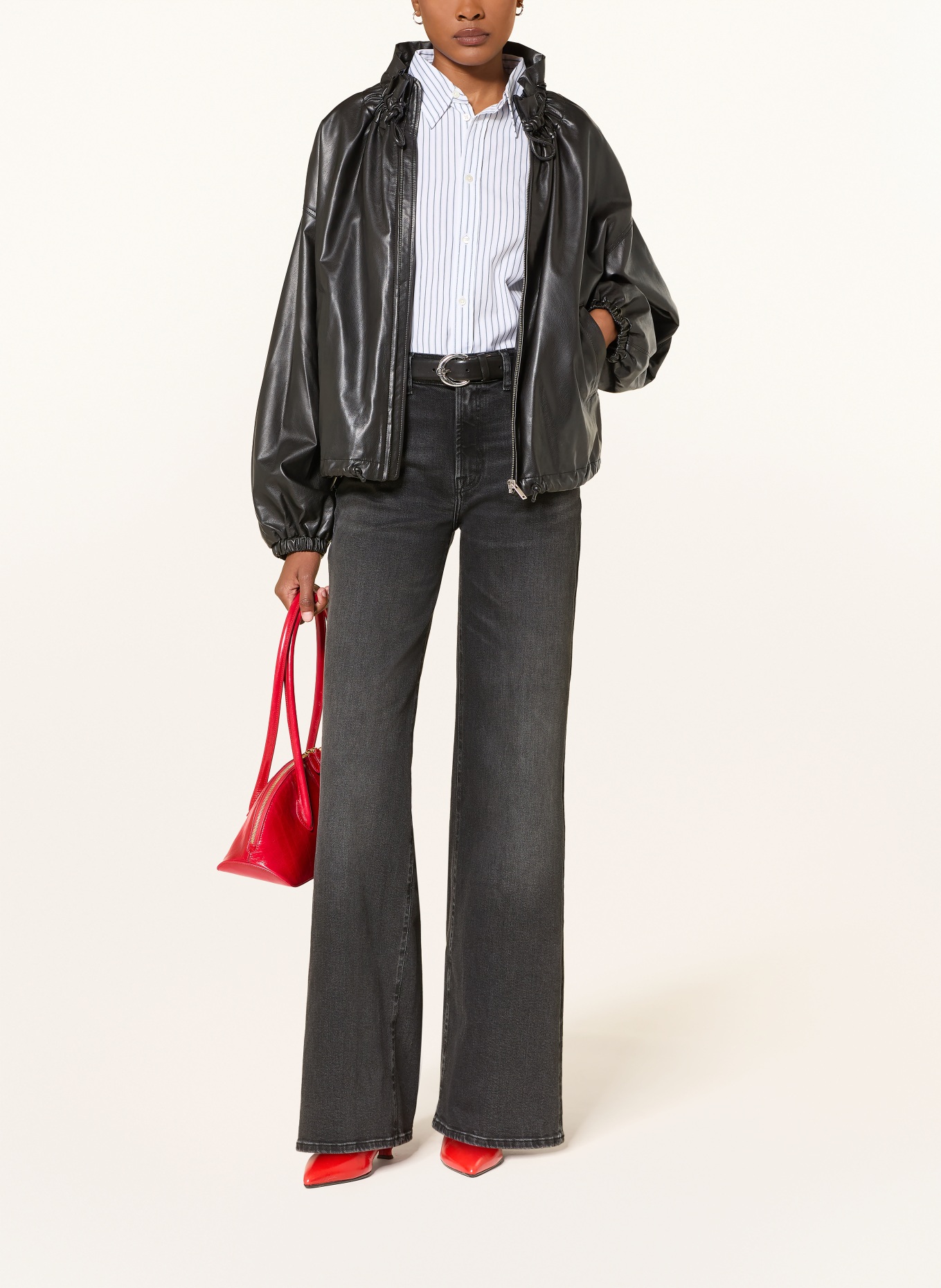 7 for all mankind Wide Leg Jeans LOTTA: 3NS INKSTORM