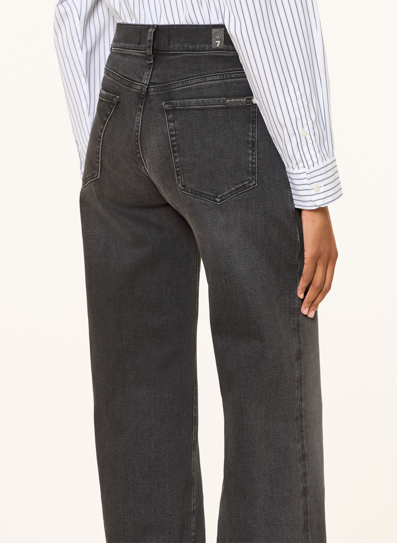 7 for all mankind Wide Leg Jeans LOTTA: 3NS INKSTORM