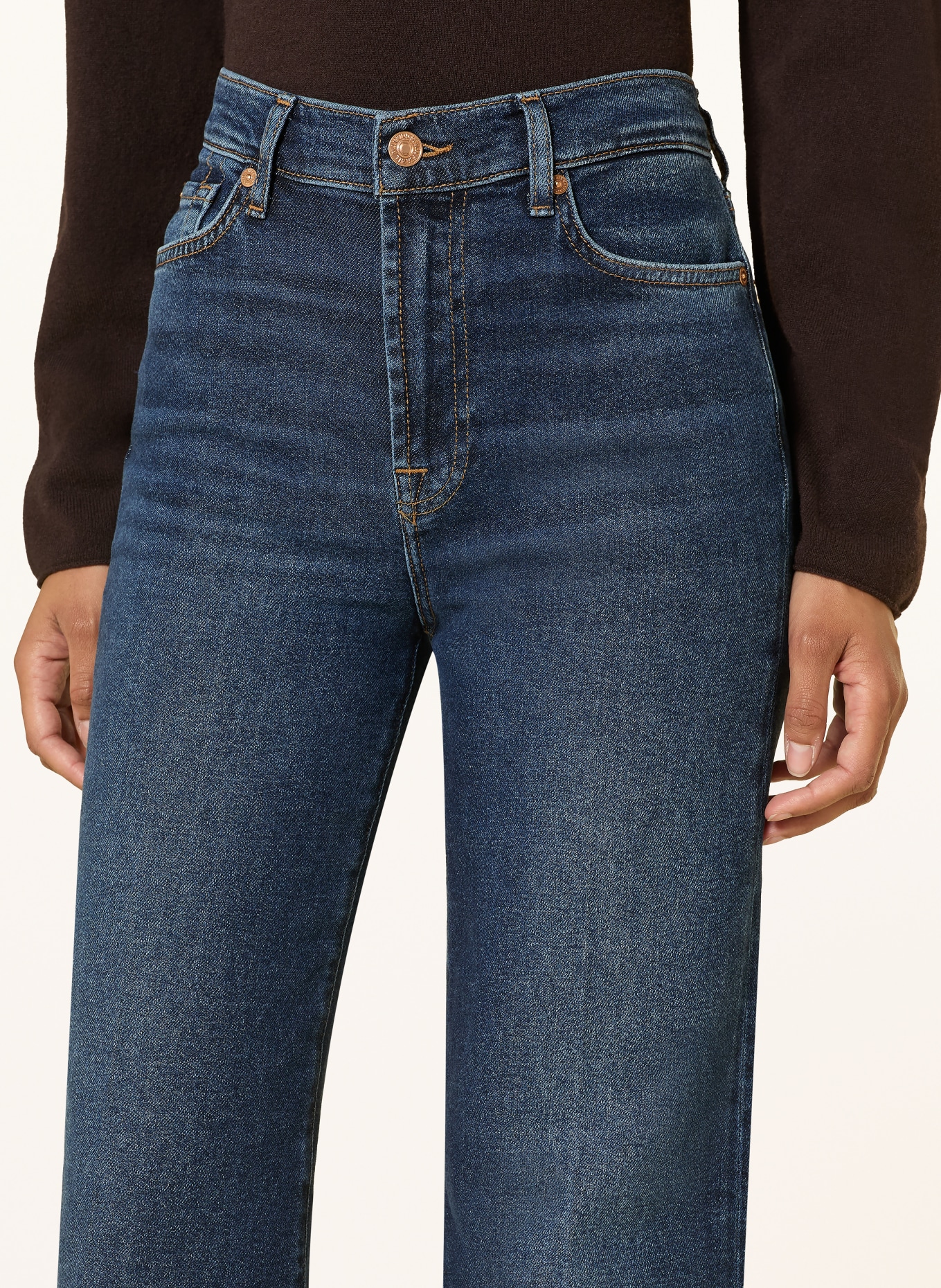 7 for all mankind Wide Leg Jeans MODERN DOJO: 3NO BLUE VIBE