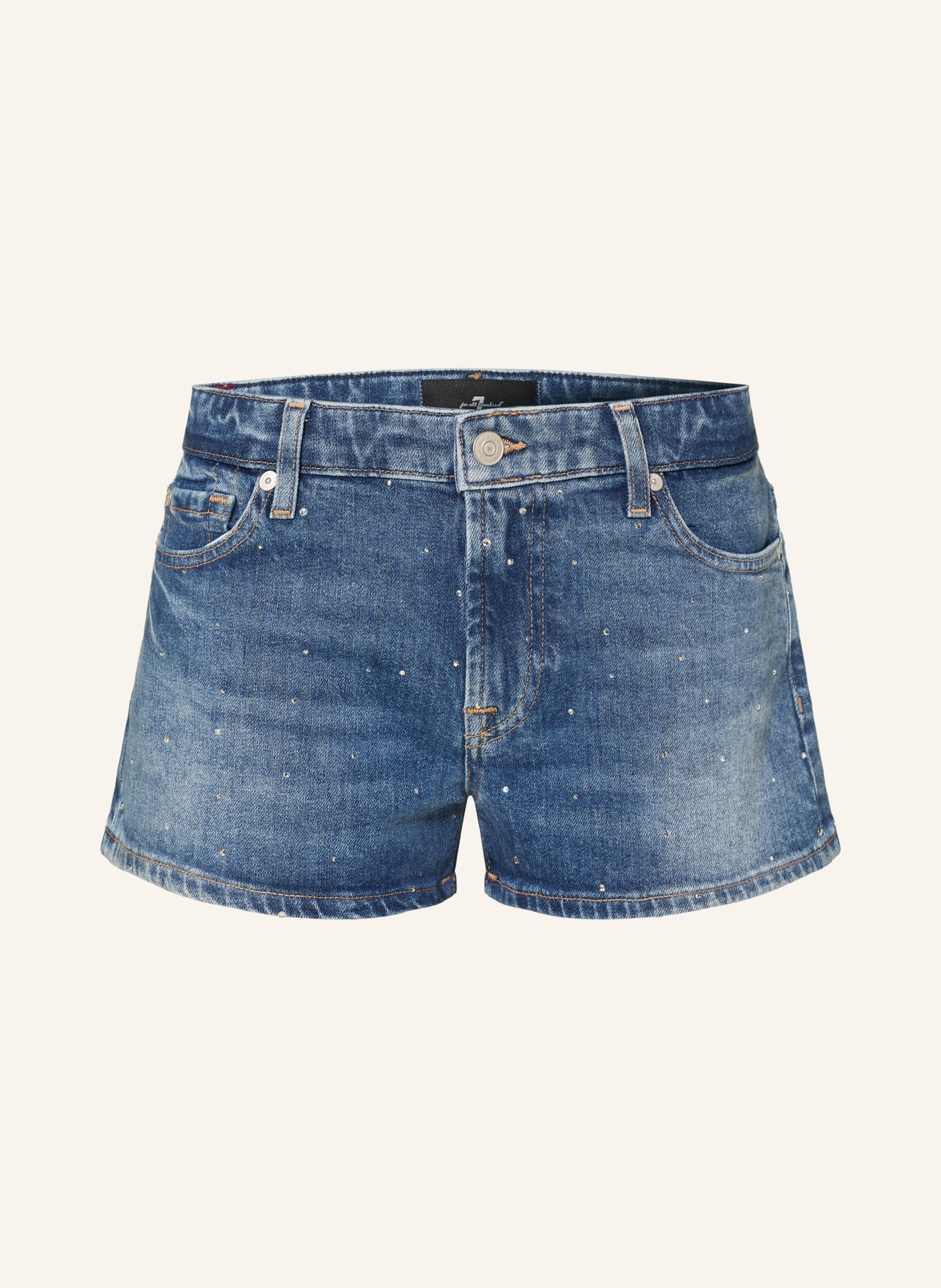 7 for all mankind Jeansshorts: 3NK BLUE SHINE