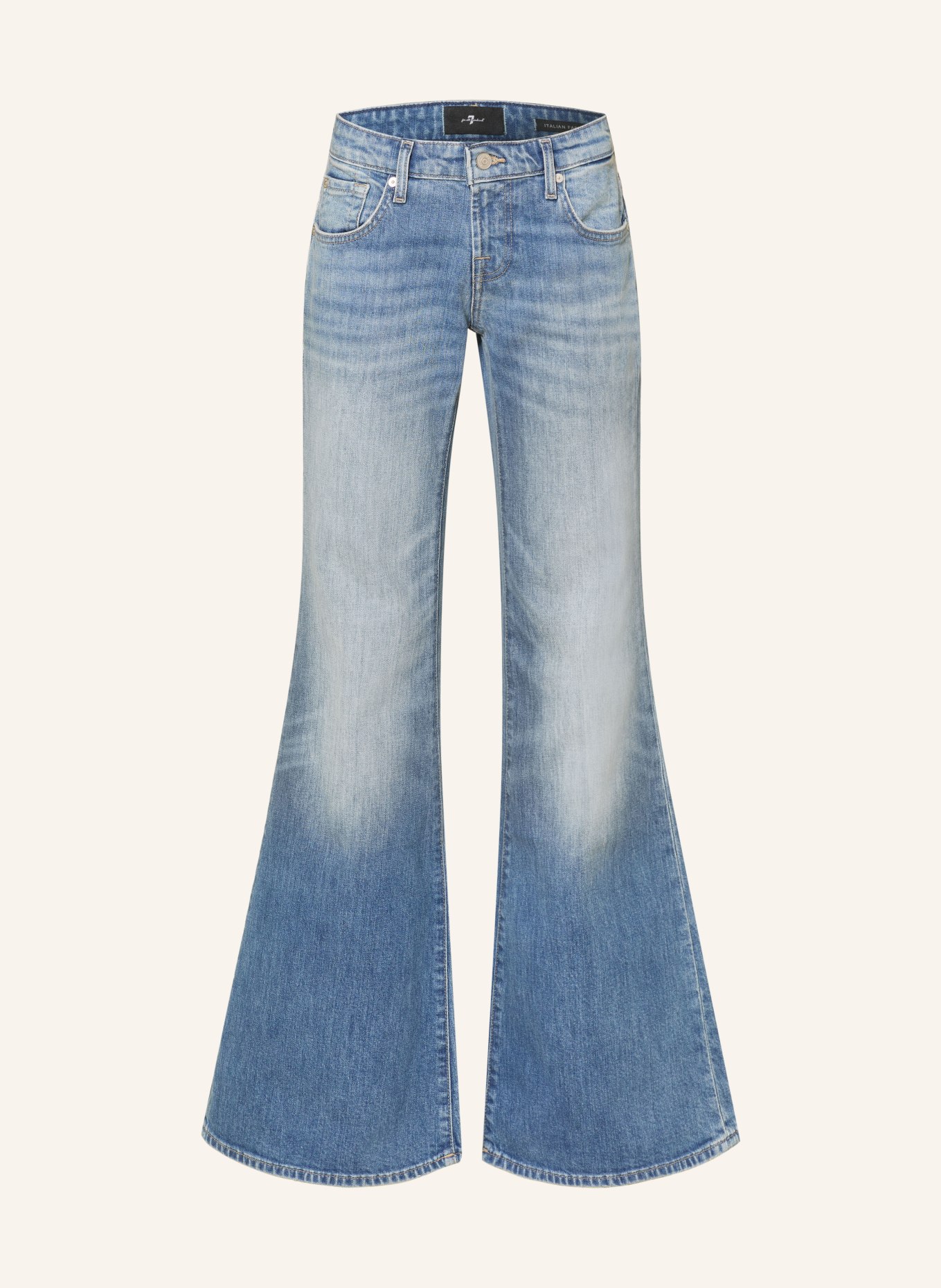 7 for all mankind Flared Jeans: 3BY BLUE HAZE