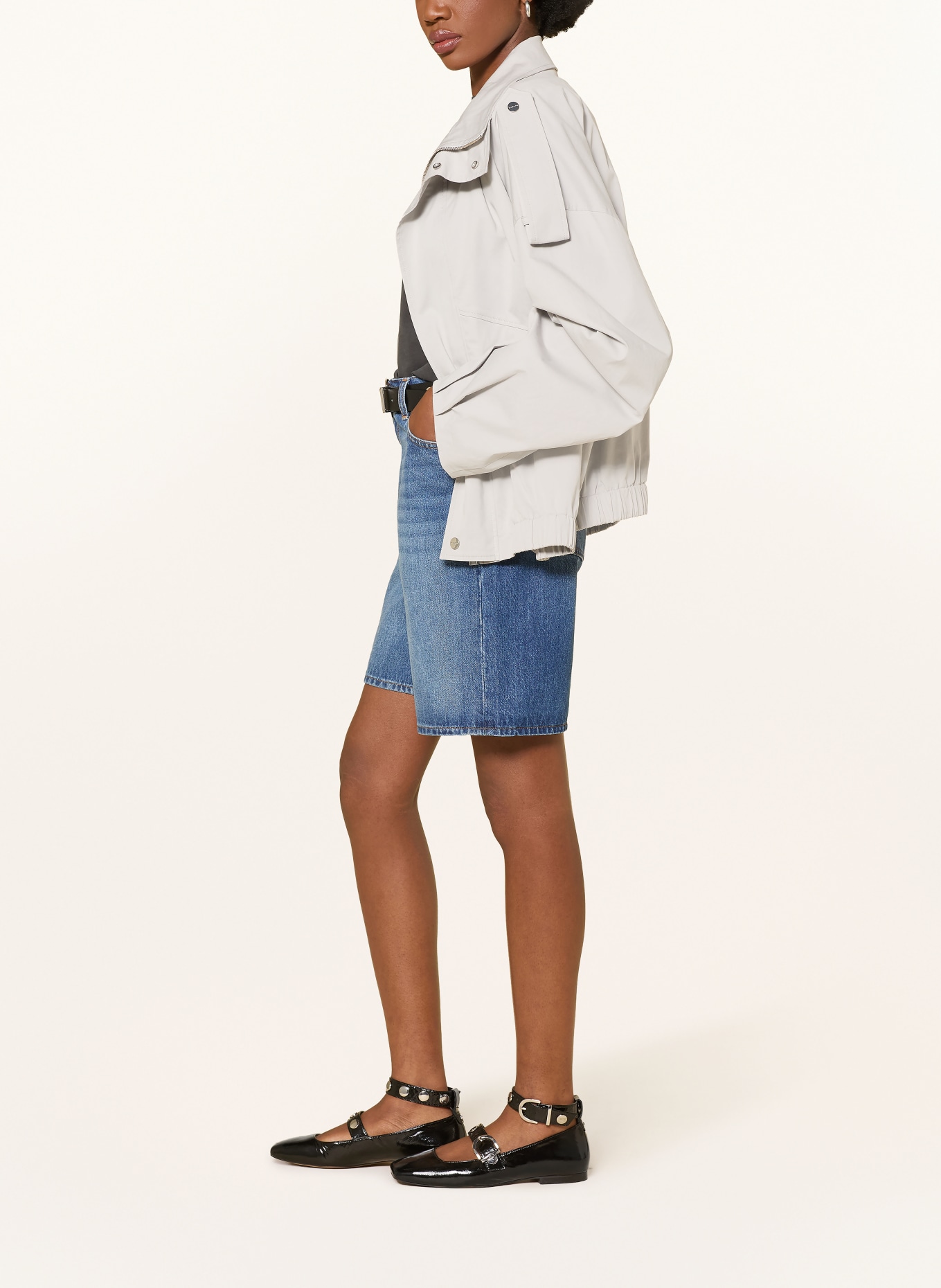 7 for all mankind LOLA denim shorts: 3NW DARKWIND