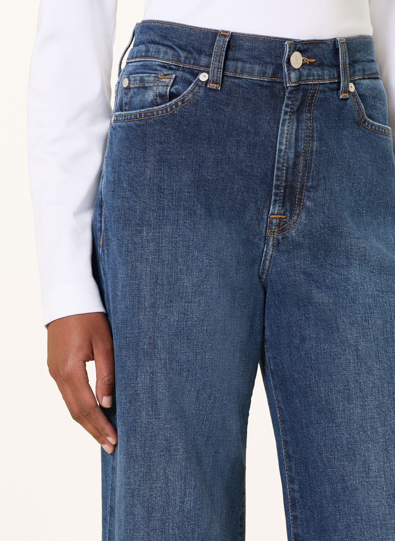 7 for all mankind Wide Leg Jeans LOTTA: 3NH INDIGLOW