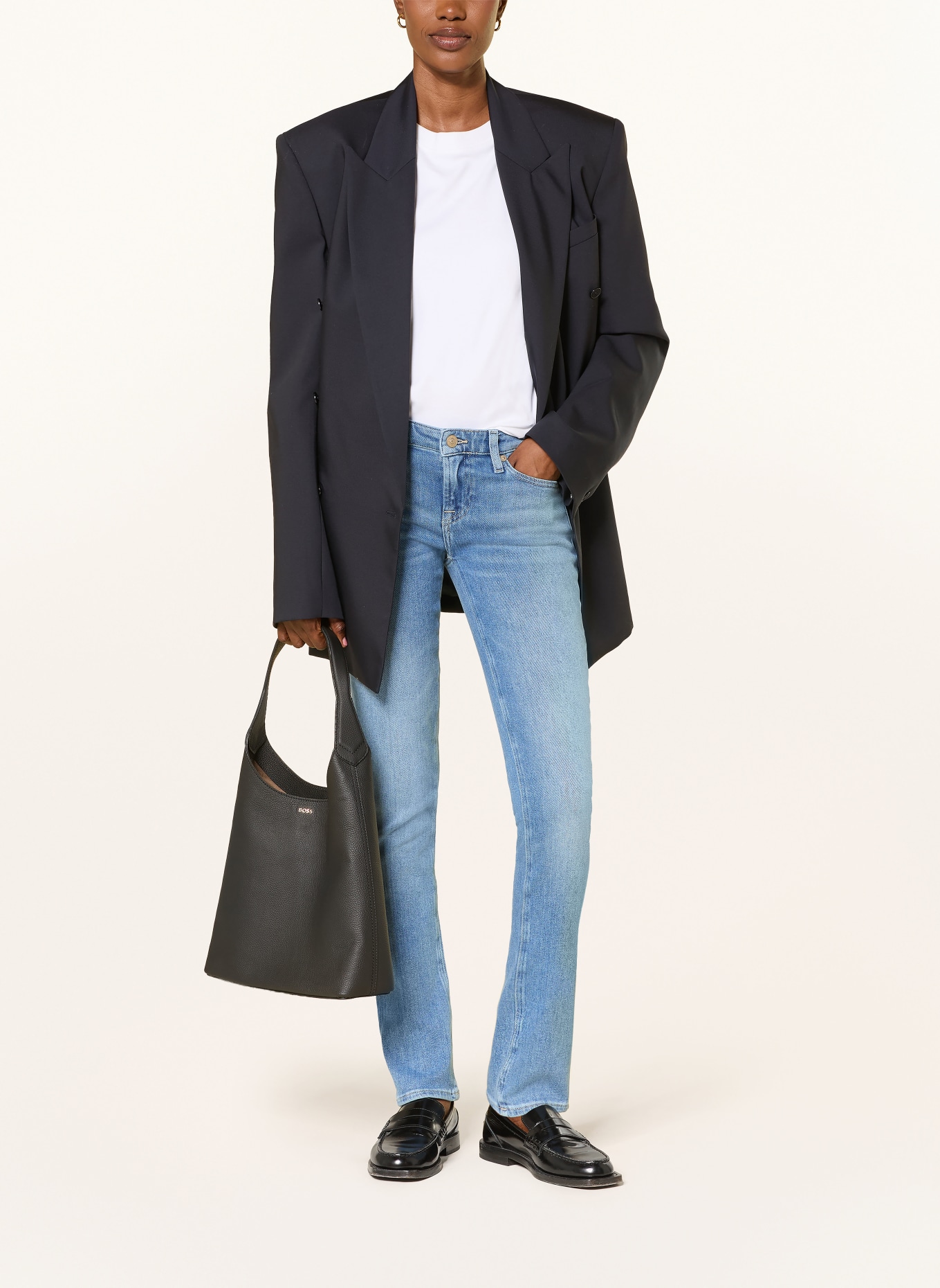 7 for all mankind Skinny Jeans LOW SKINNY SLIM ILLUSION: 3NY BLUEHAVEN