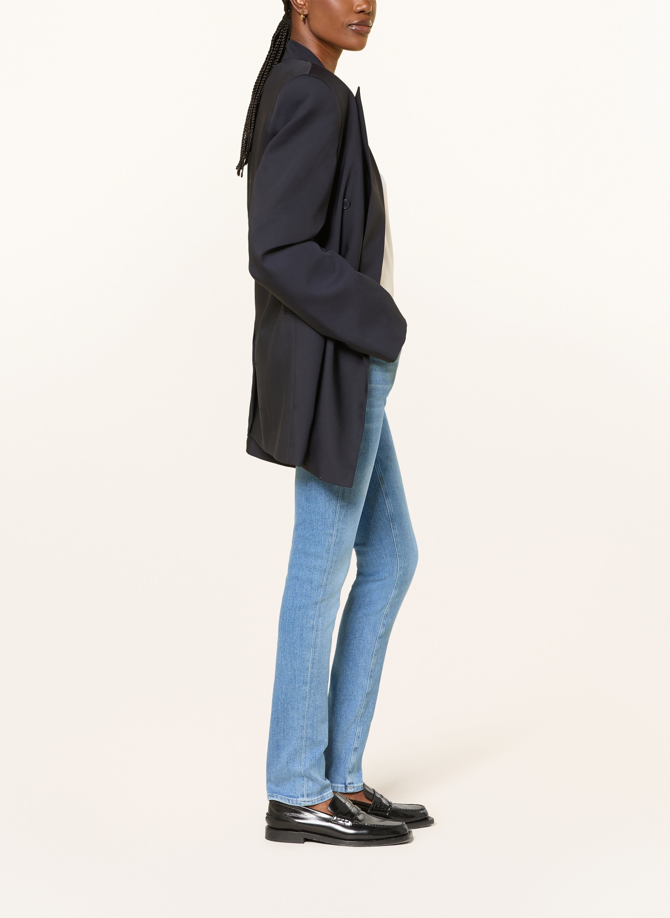 7 for all mankind Skinny Jeans LOW SKINNY SLIM ILLUSION: 3NY BLUEHAVEN