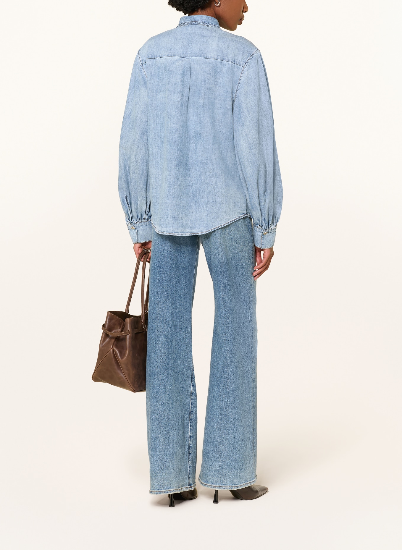 7 for all mankind Blouse en jean CHAMBRAY: BLEU CLAIR