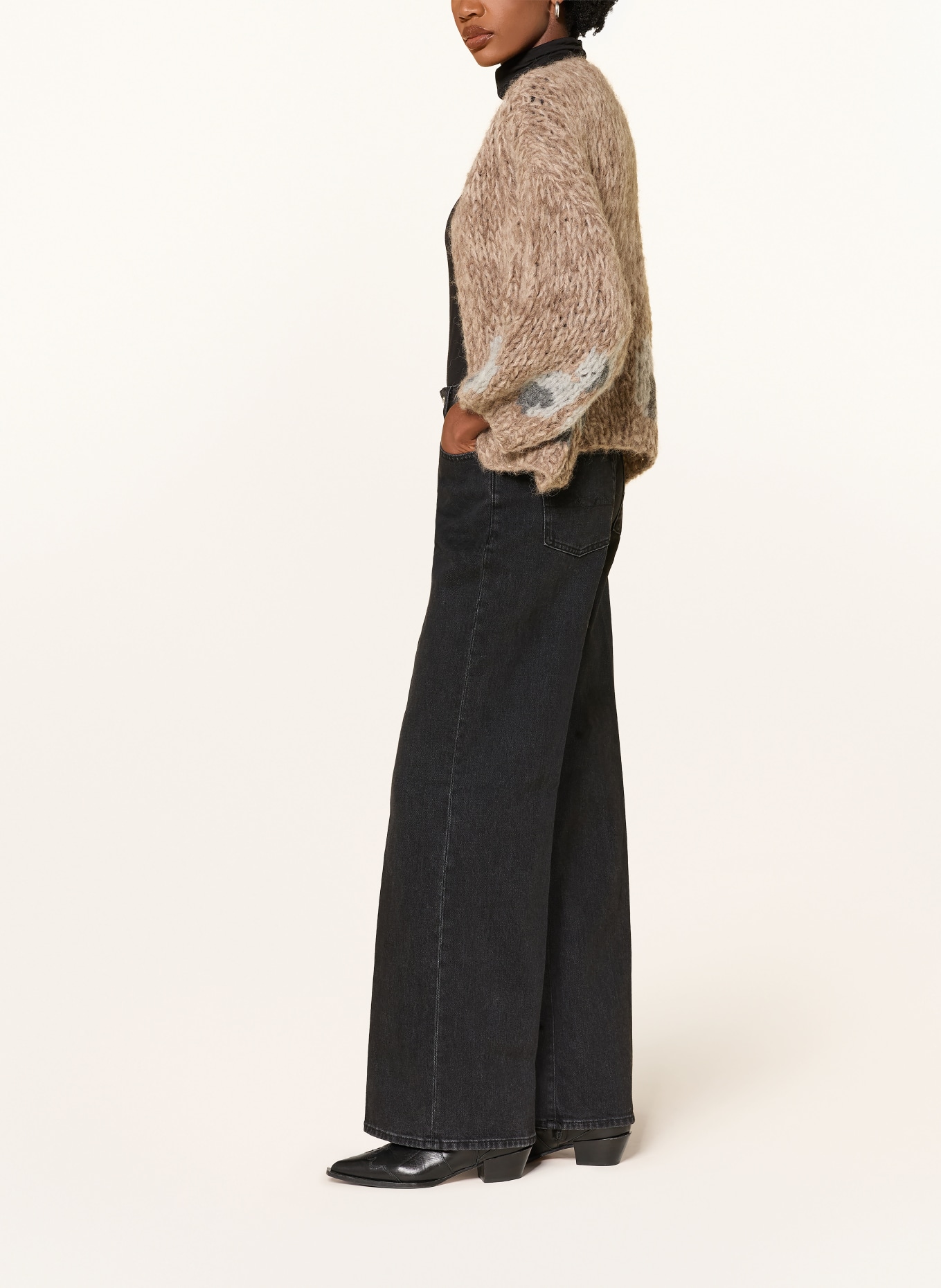 7 for all mankind Wide-Leg Jeans LOTTA: 3PH HEAVY RAIN