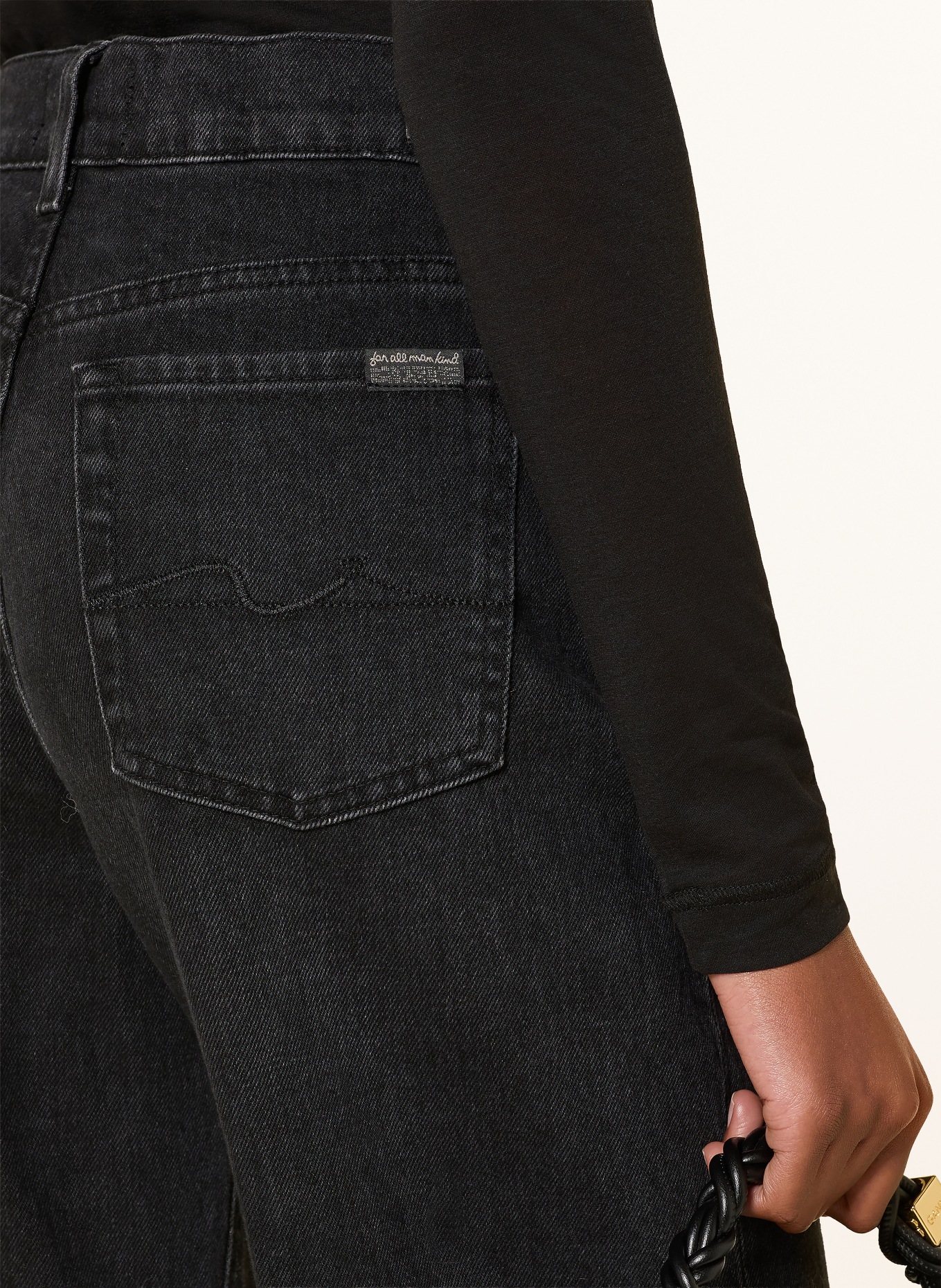 7 for all mankind Wide-Leg Jeans LOTTA: 3PH HEAVY RAIN