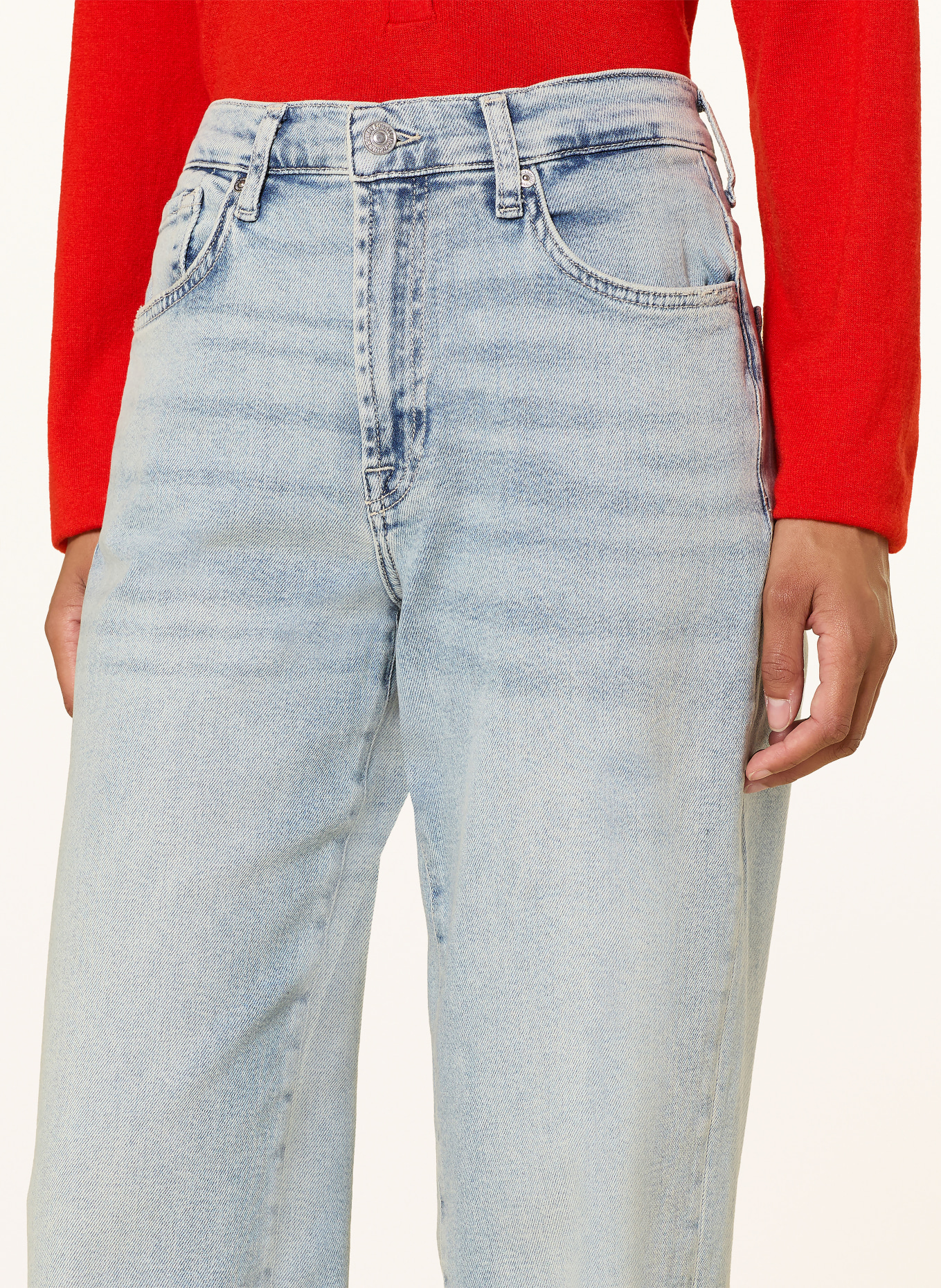 7 for all mankind Straight Jeans STOVEPIPE: 3NR GHOST BLUE