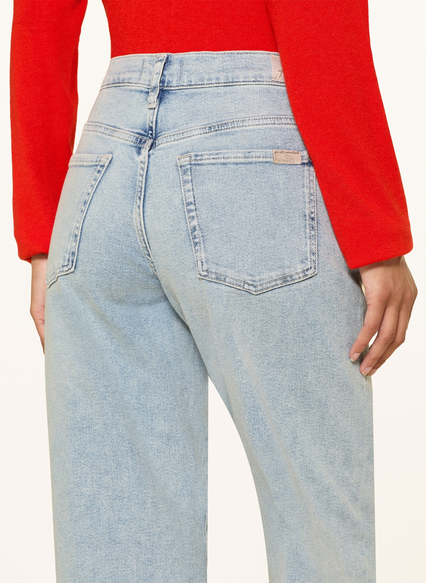 7 for all mankind Straight Jeans STOVEPIPE: 3NR GHOST BLUE