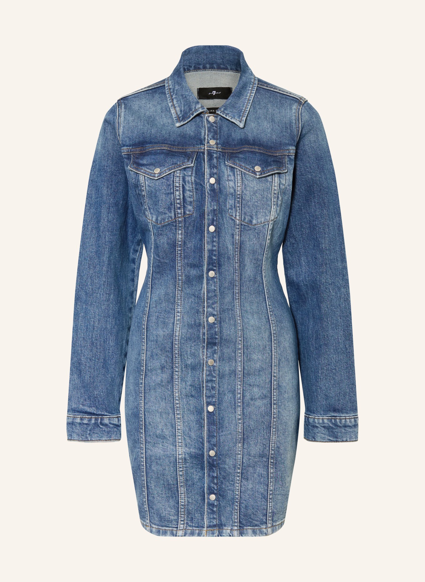 7 for all mankind Jeanskleid: BLAU