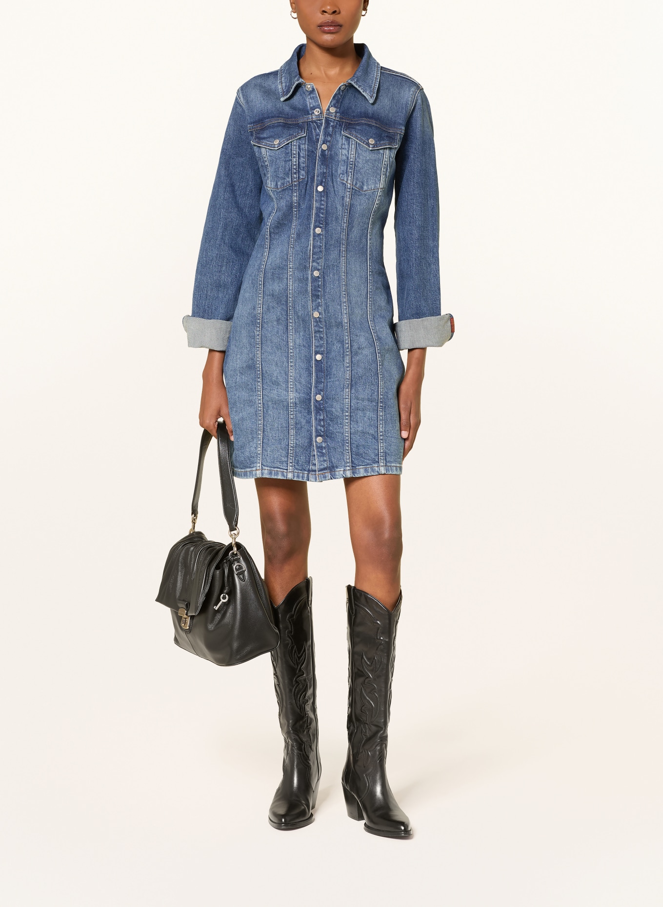 7 for all mankind Jeanskleid: BLAU