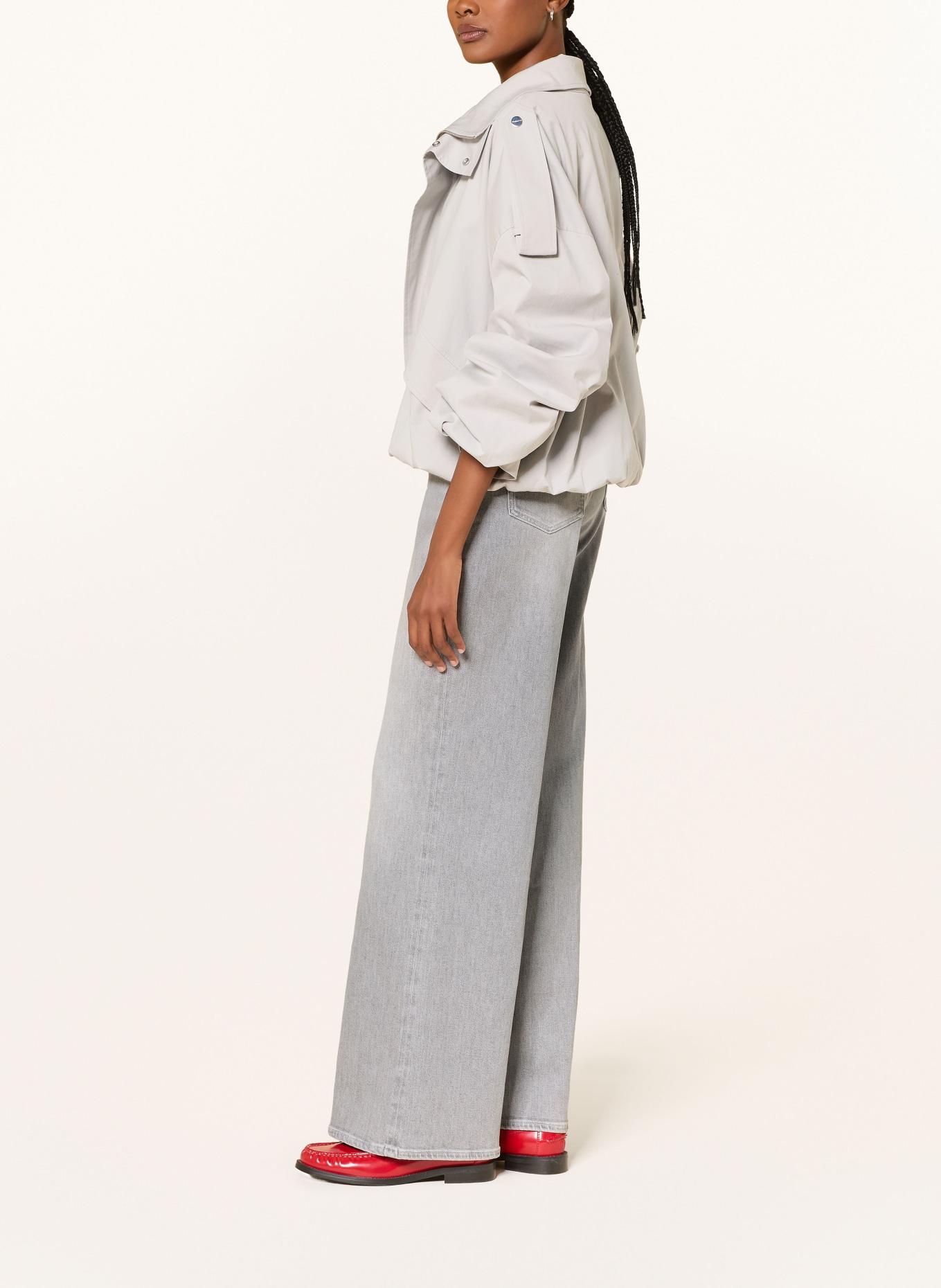 7 for all mankind Wide-Leg Jeans LOTTA: 3NT SILVER WASH