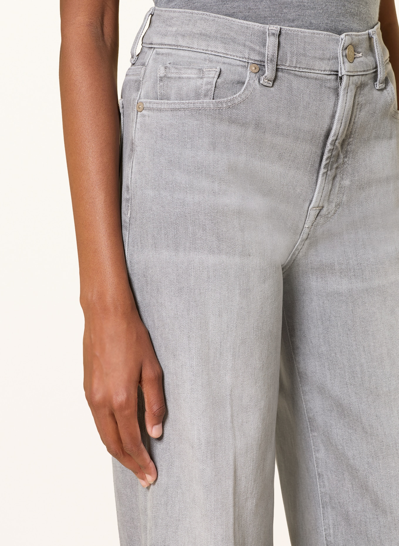 7 for all mankind Wide-Leg Jeans LOTTA: 3NT SILVER WASH