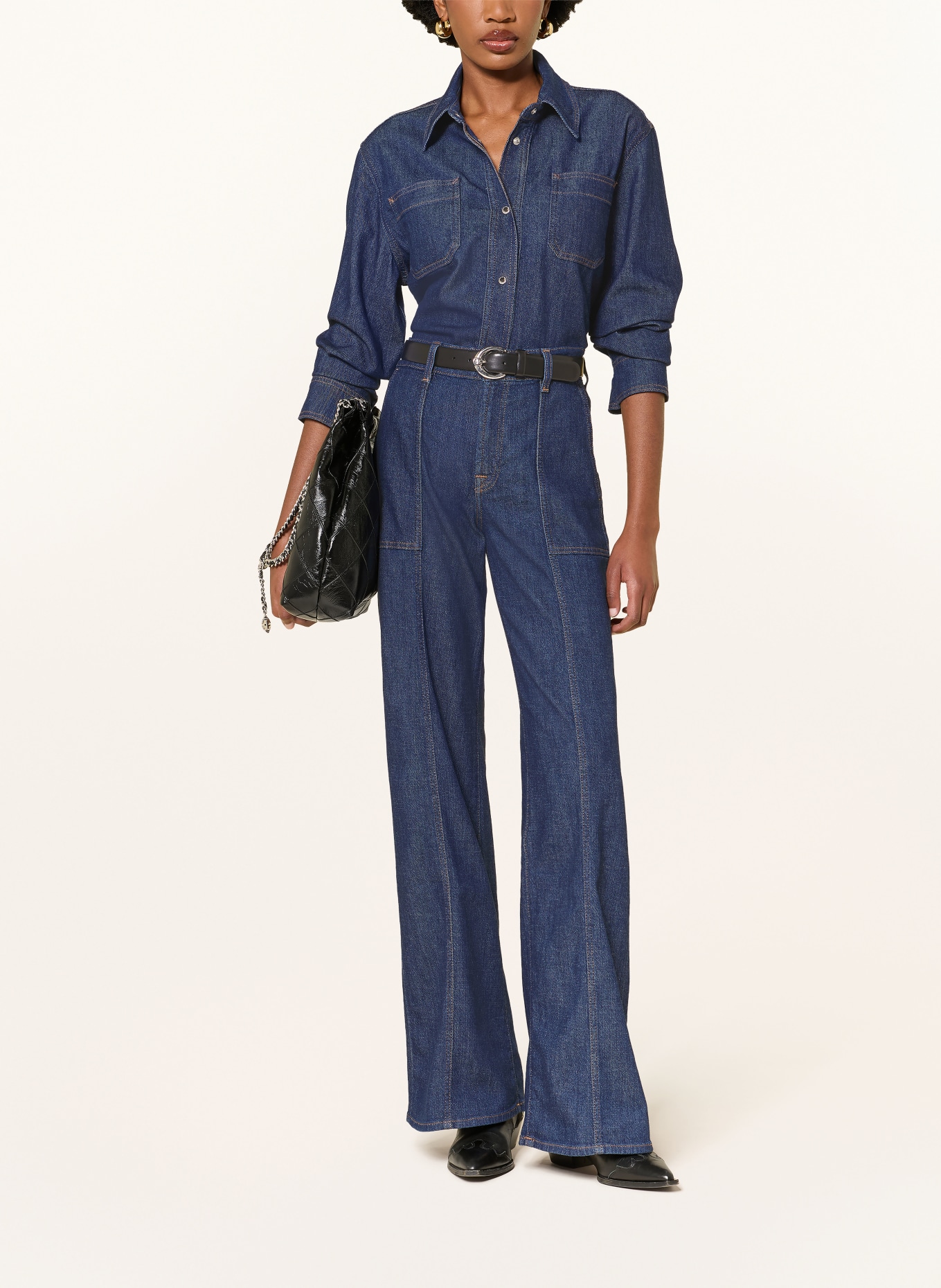 7 for all mankind Jeansbluse UTILITY CLASSIC: DUNKELBLAU