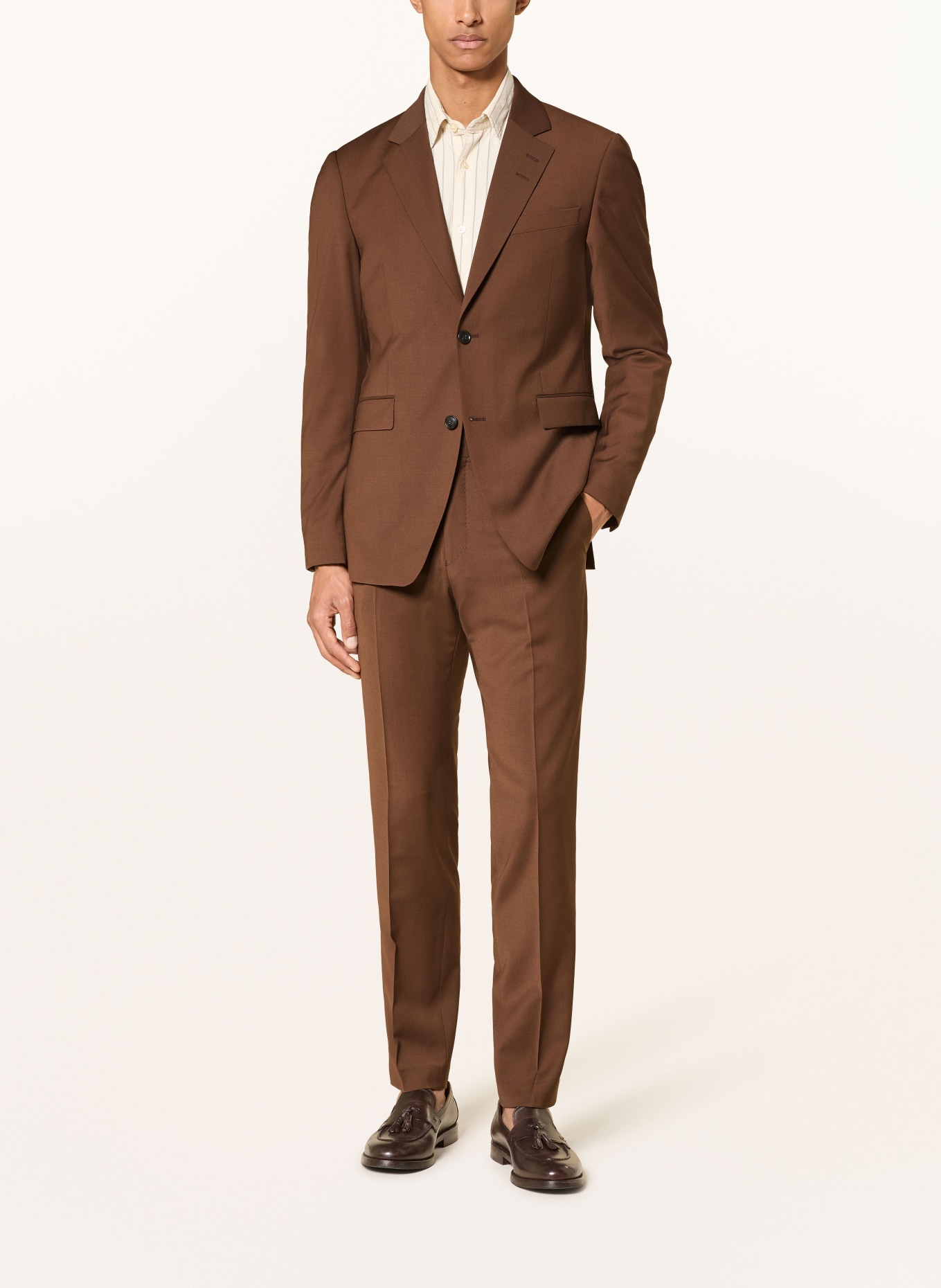 TIGER OF SWEDEN Oblekové kalhoty TENUTA Extra Slim Fit: 1Z3 Walnut