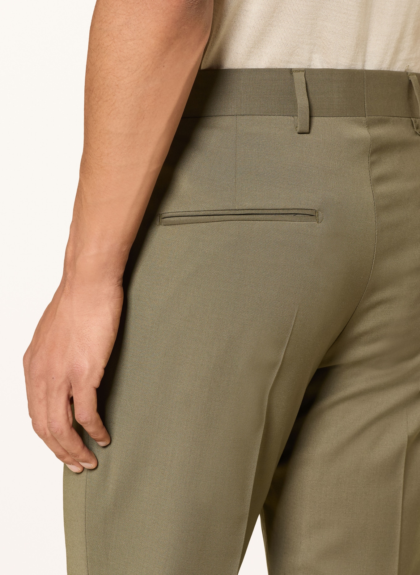 TIGER OF SWEDEN Oblekové kalhoty TENUTA Extra Slim Fit: 420 Mud