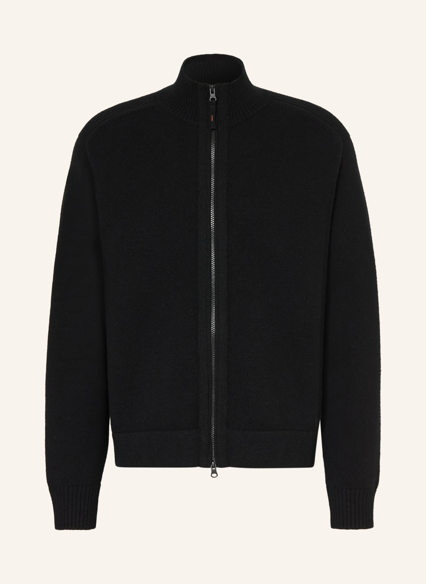 PARAJUMPERS Gebreid vest LEVICO: ZWART