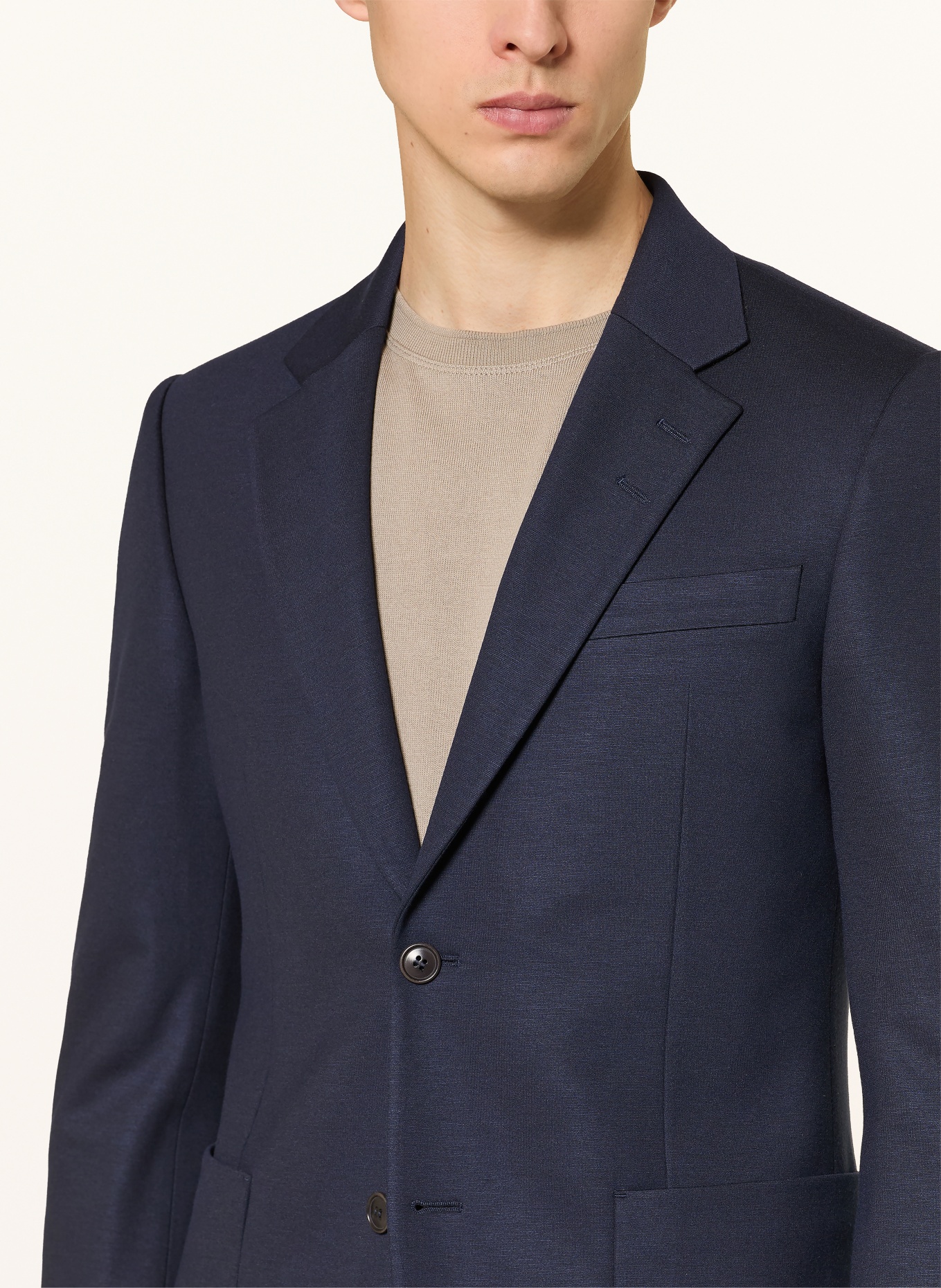 TIGER OF SWEDEN JUSTIN Slim Fit Jersey Suit Jacket: 284 LIGHT INK