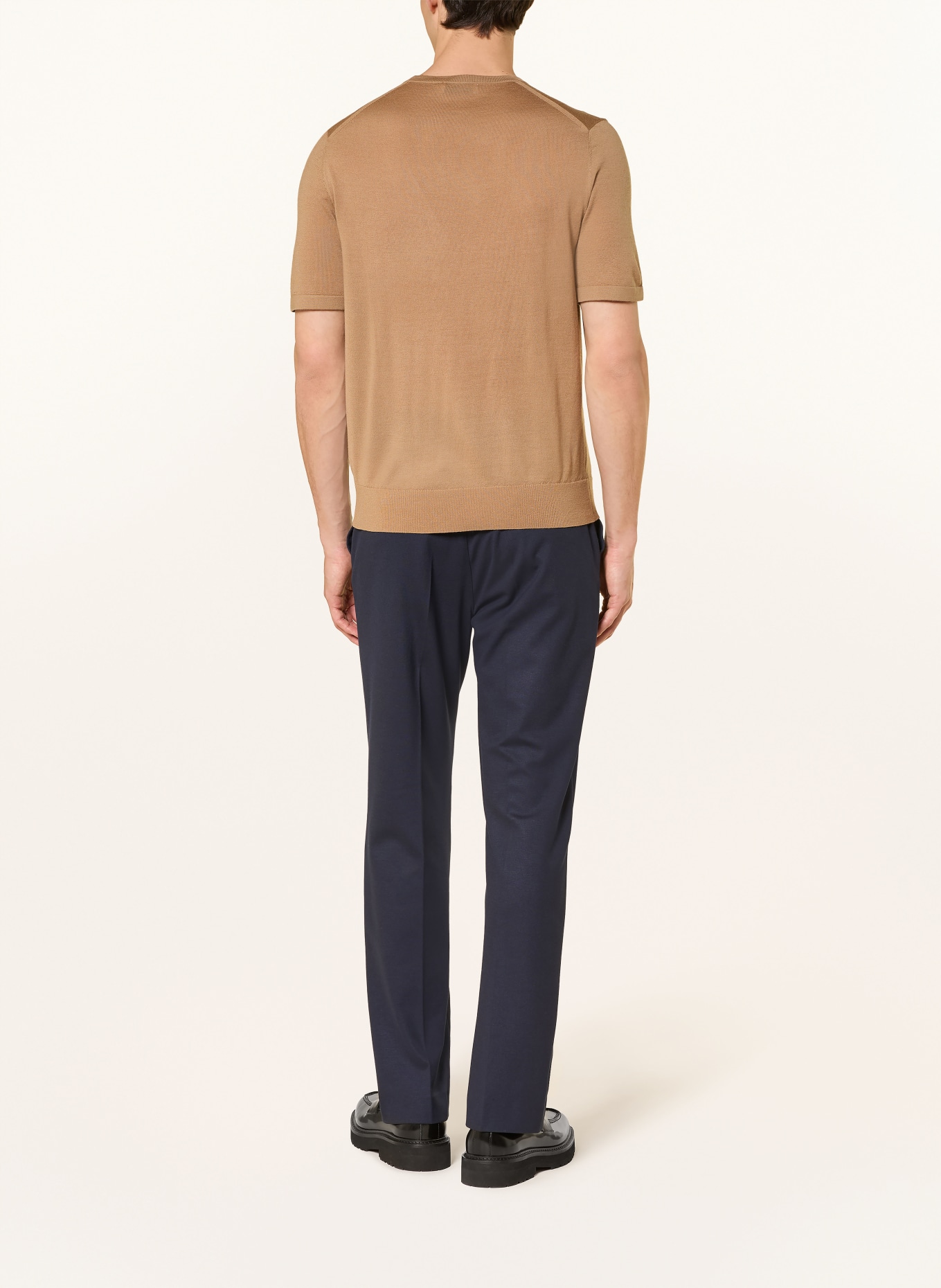 TIGER OF SWEDEN Gebreid shirt CONNOR: CAMEL