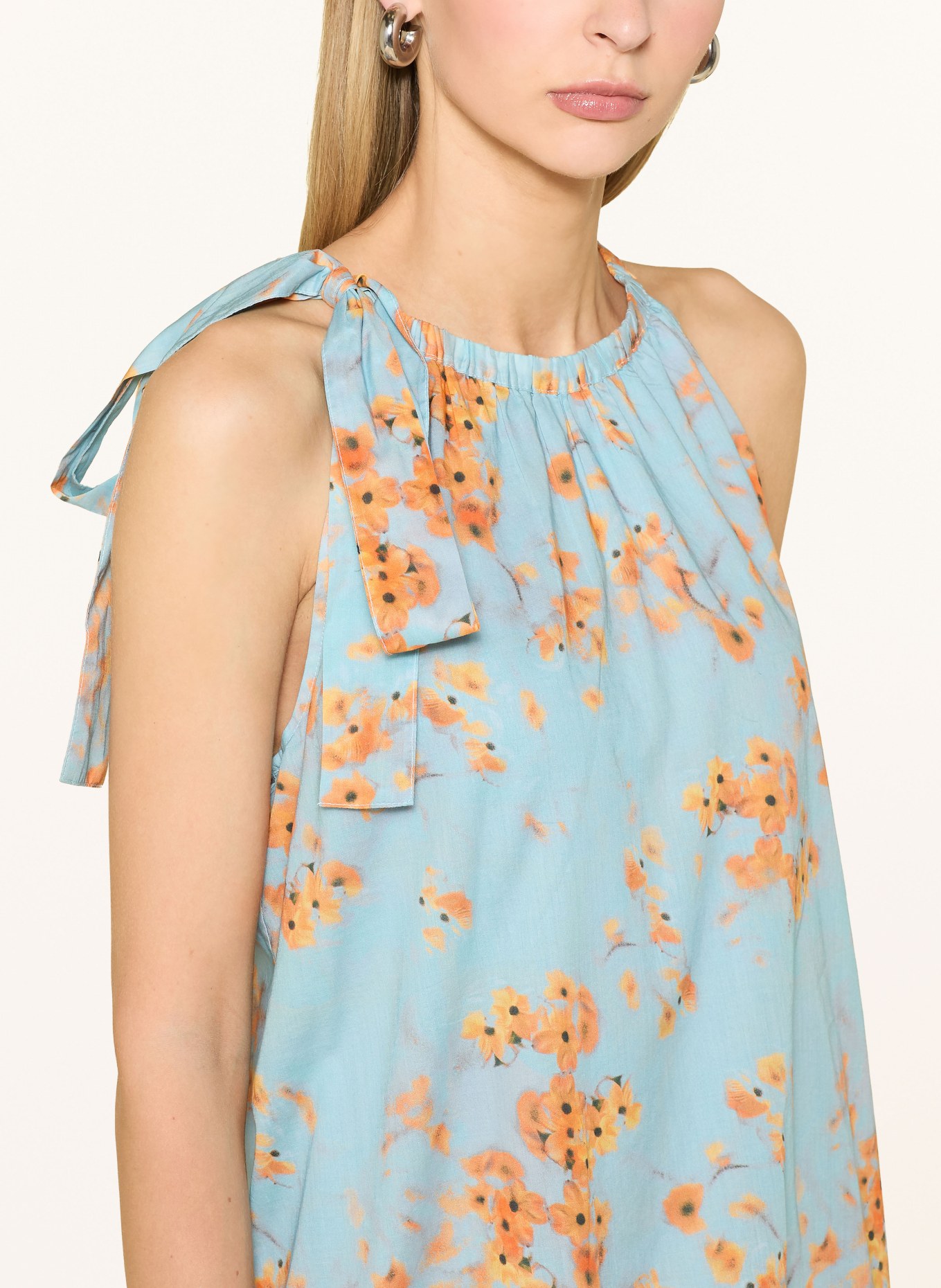 Marc O'Polo Kleid: HELLBLAU / ORANGE / SCHWARZ