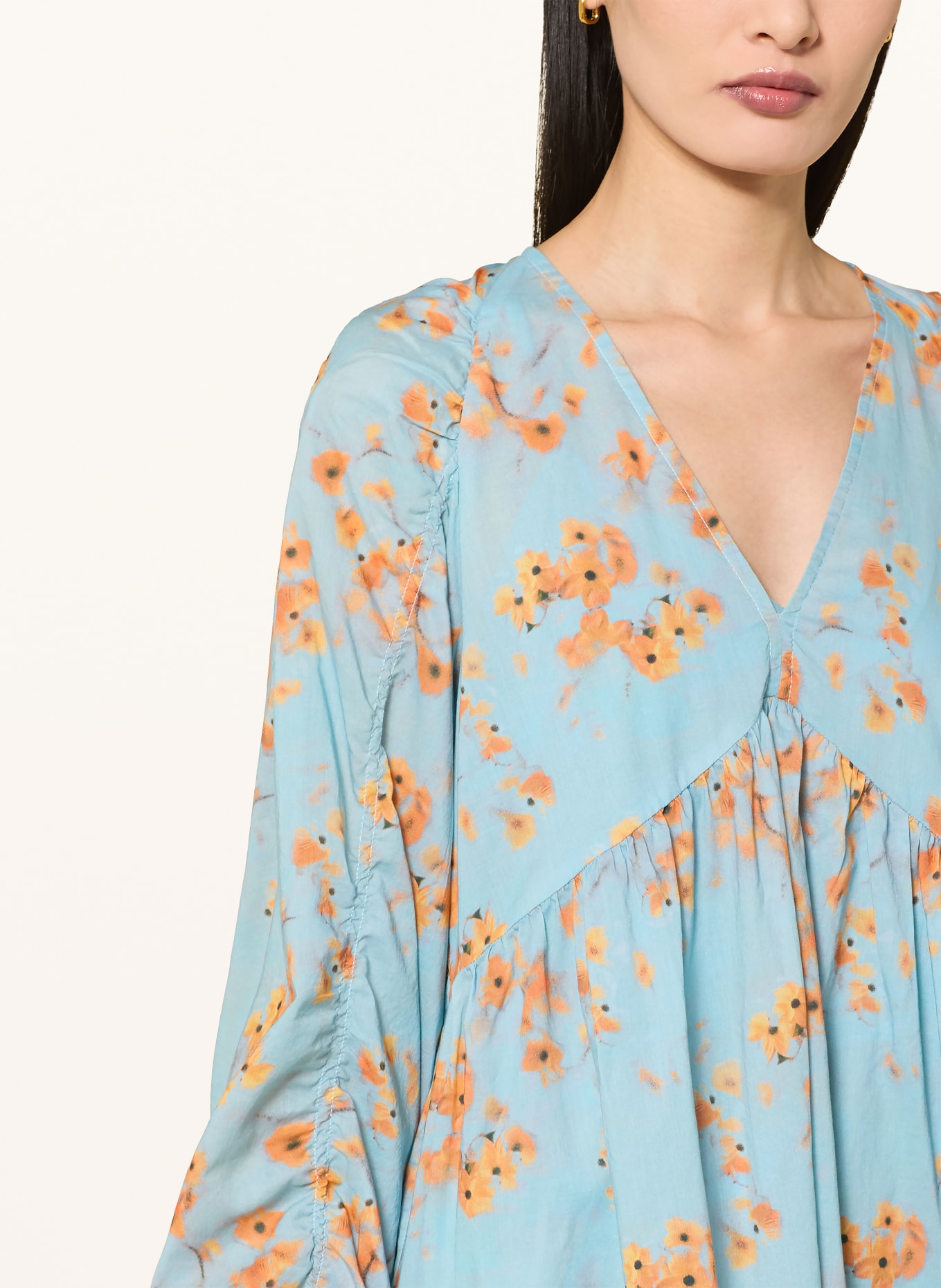 Marc O'Polo Kleid: HELLBLAU / ORANGE