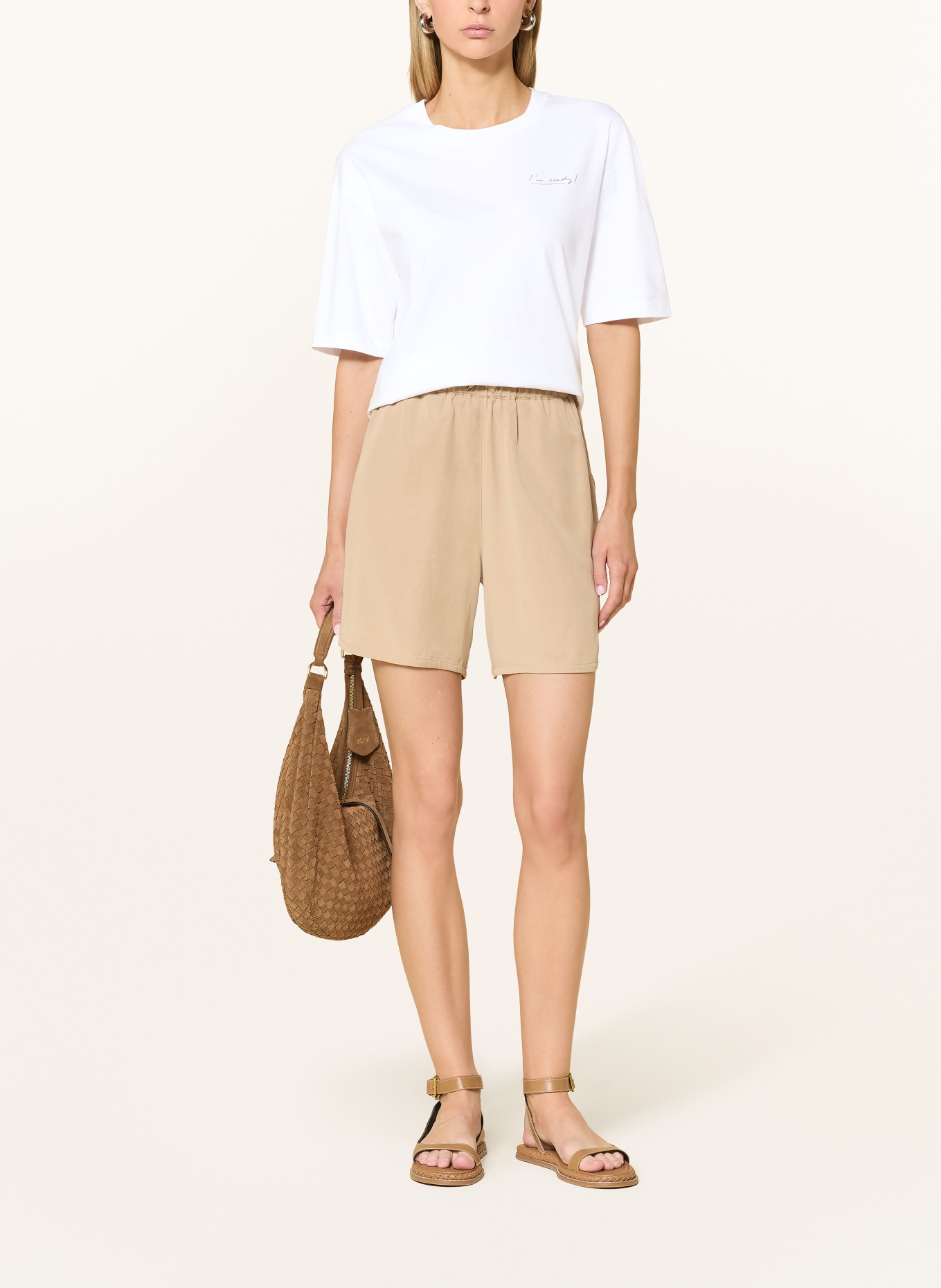 Marc O'Polo T-Shirt: WEISS / GRAU / ORANGE