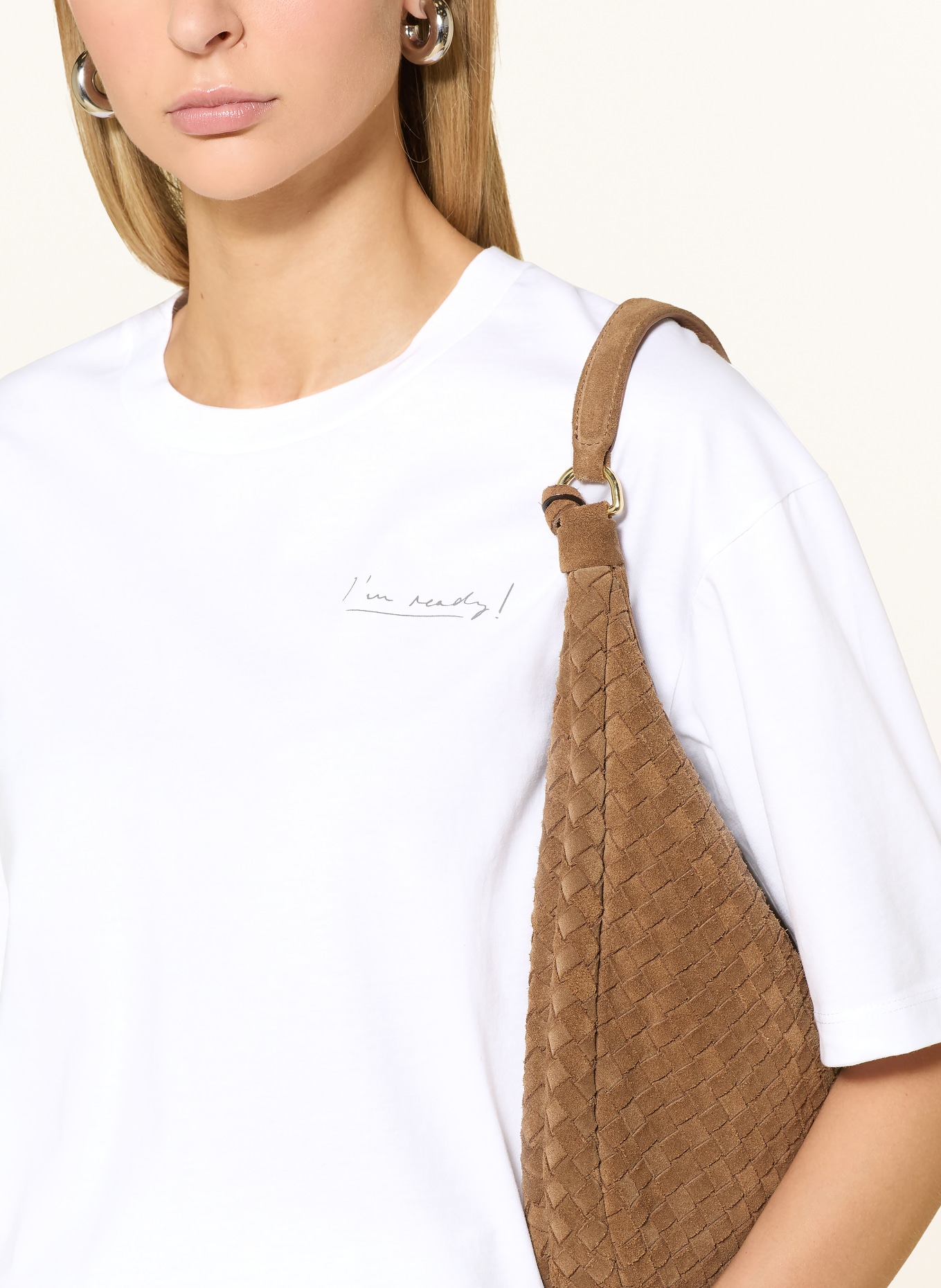 Marc O'Polo T-Shirt: WEISS / GRAU / ORANGE