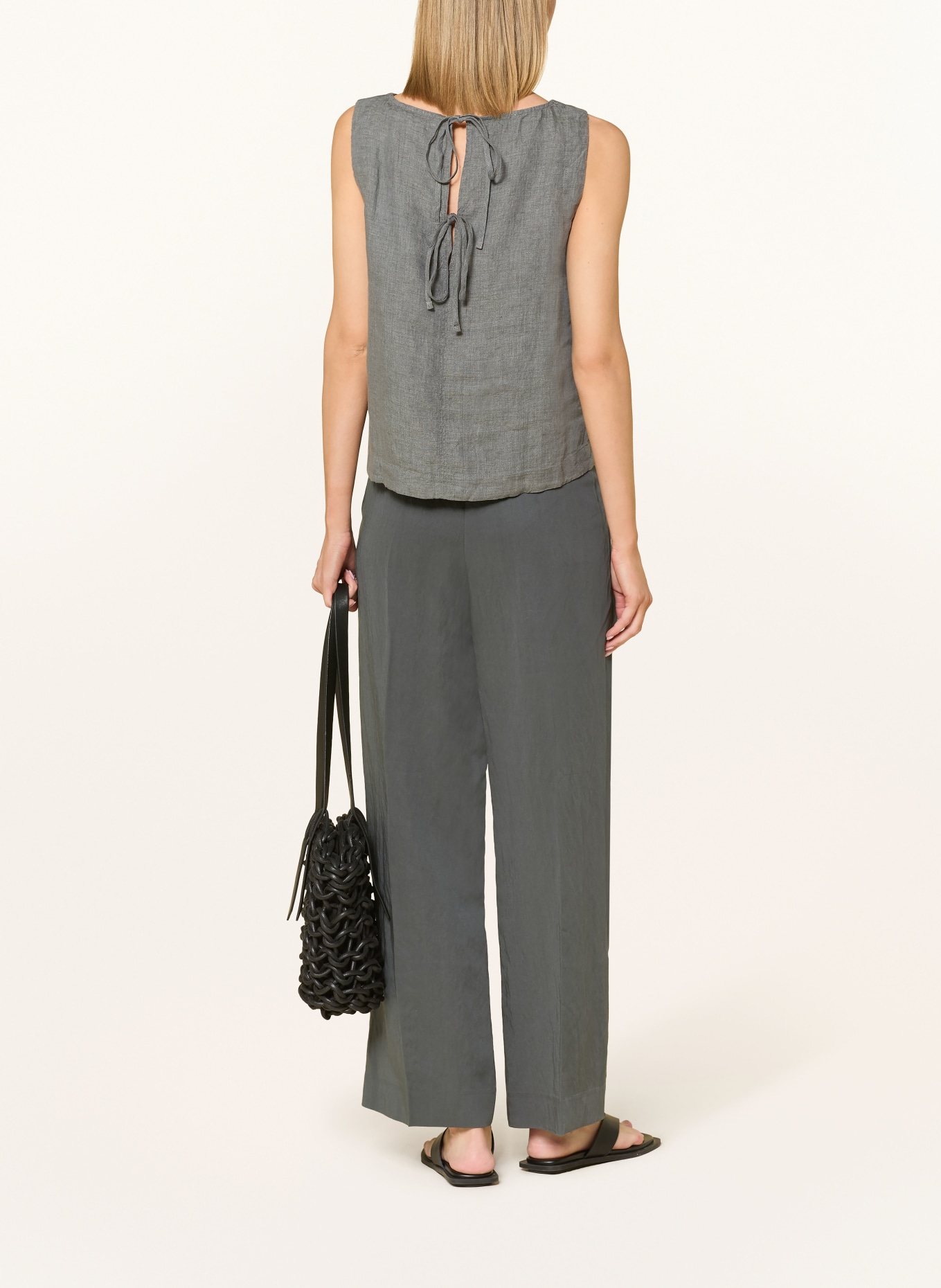 Marc O'Polo Linen blouse top: GRAY