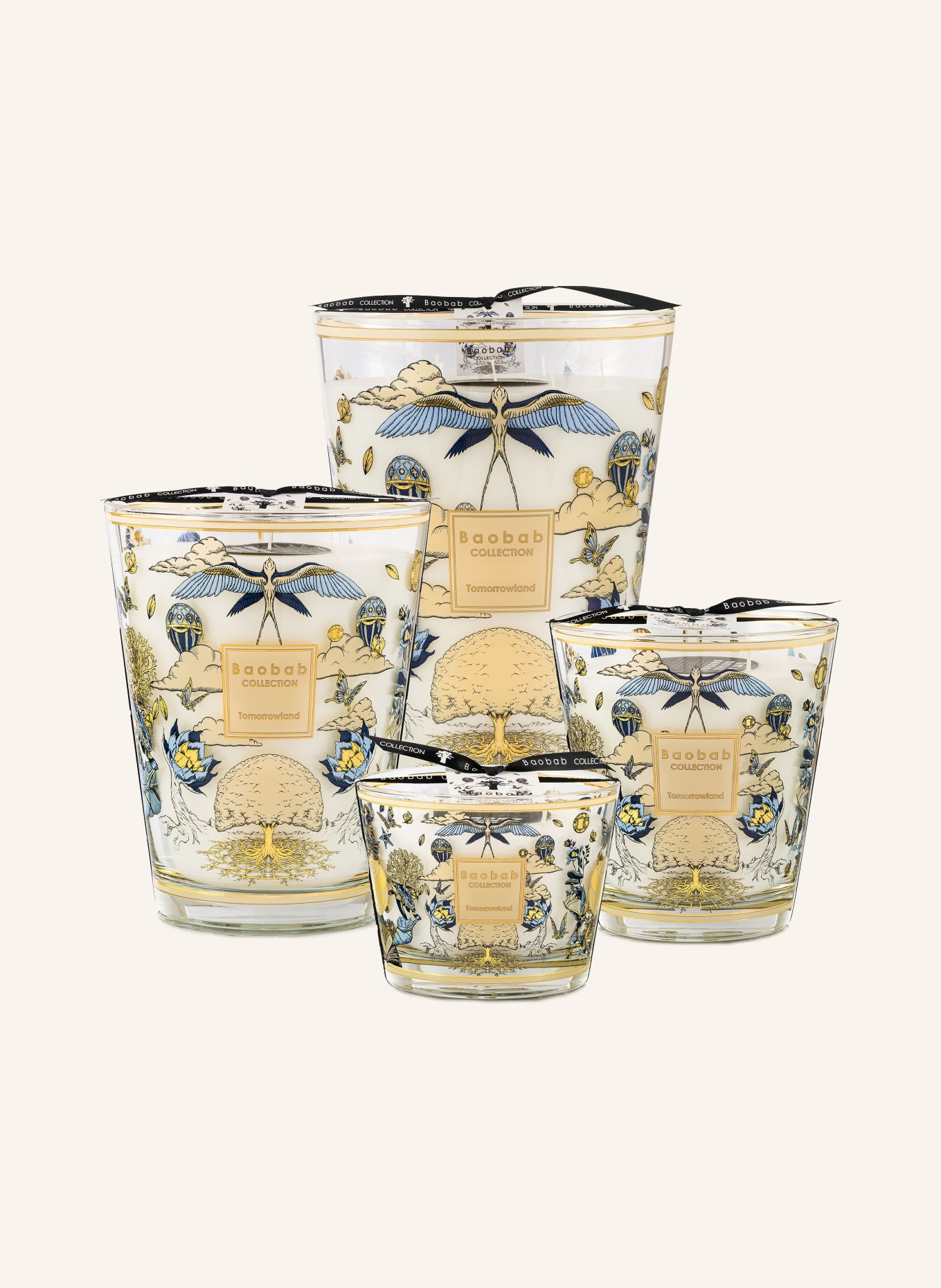 Baobab COLLECTION Duftkerze MY FIRST BAOBAB TOMORROWLAND 2026: WEISS / GOLD / HELLBLAU