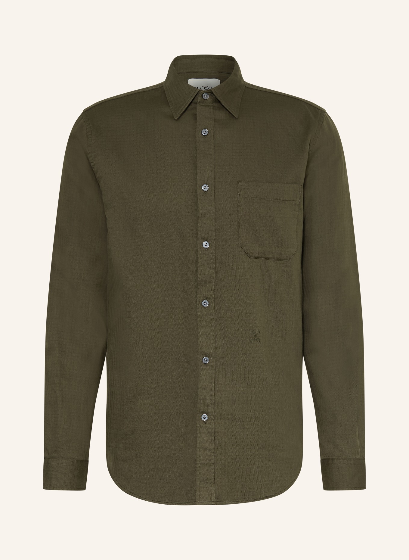 CLOSED Chemise coupe classique: OLIVE