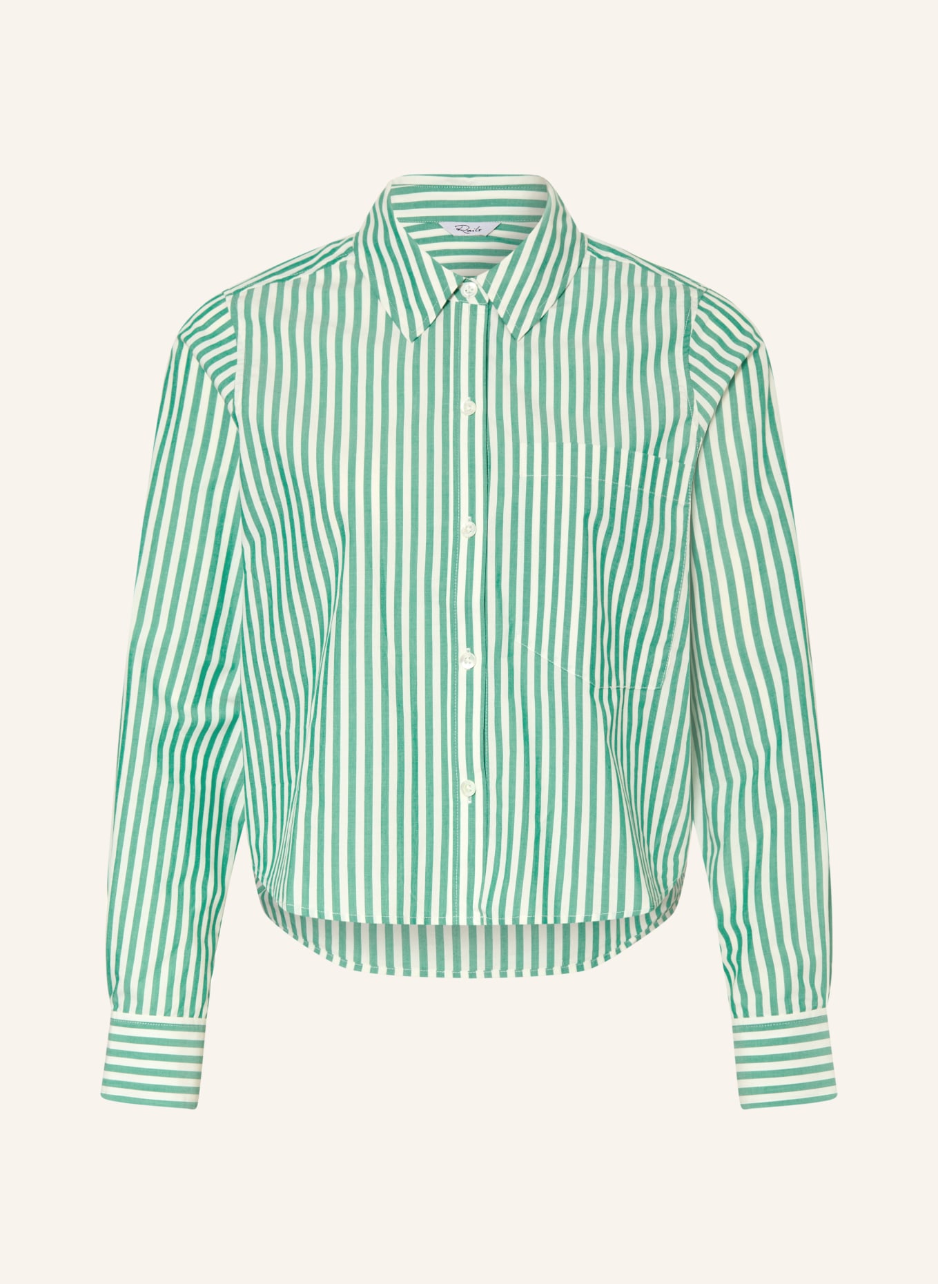 Rails RAMY Shirt Blouse: GREEN / WHITE